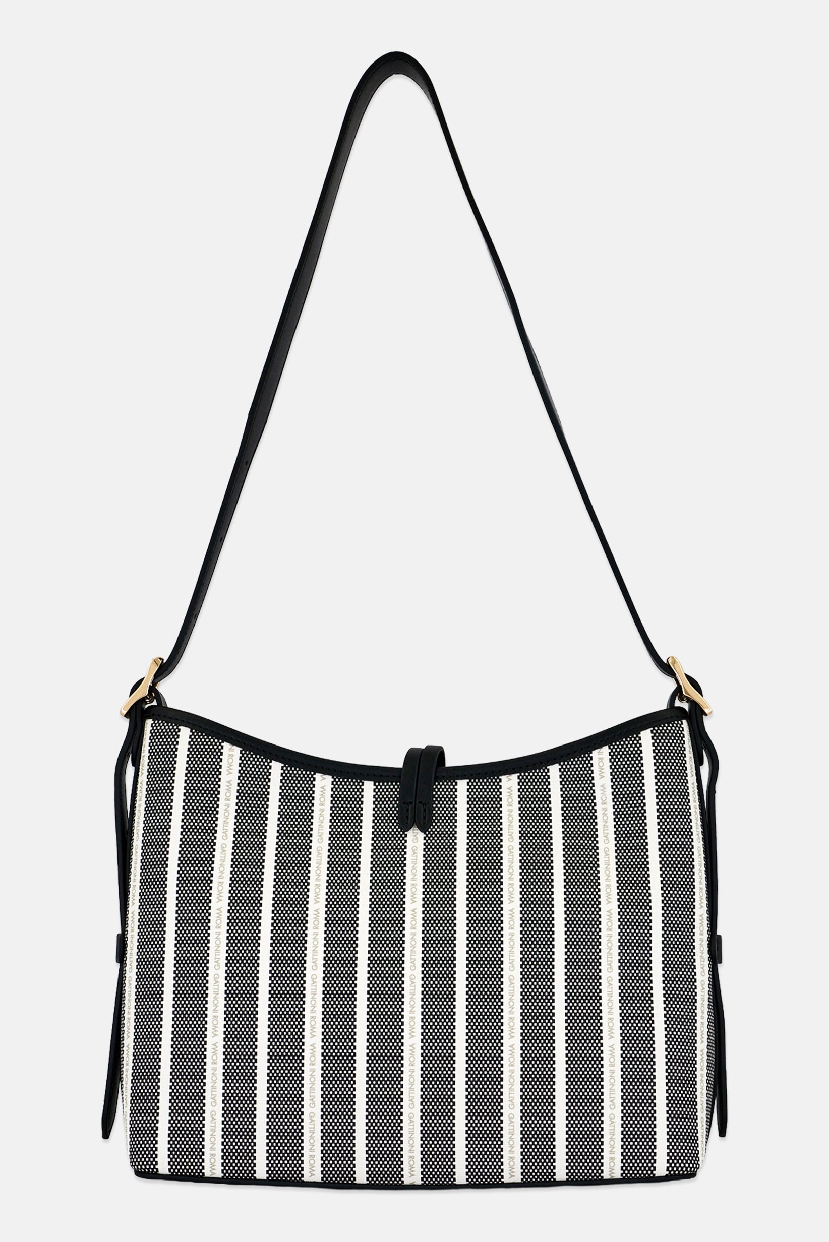 Women Stripe Shoulder Bag, Multicolor