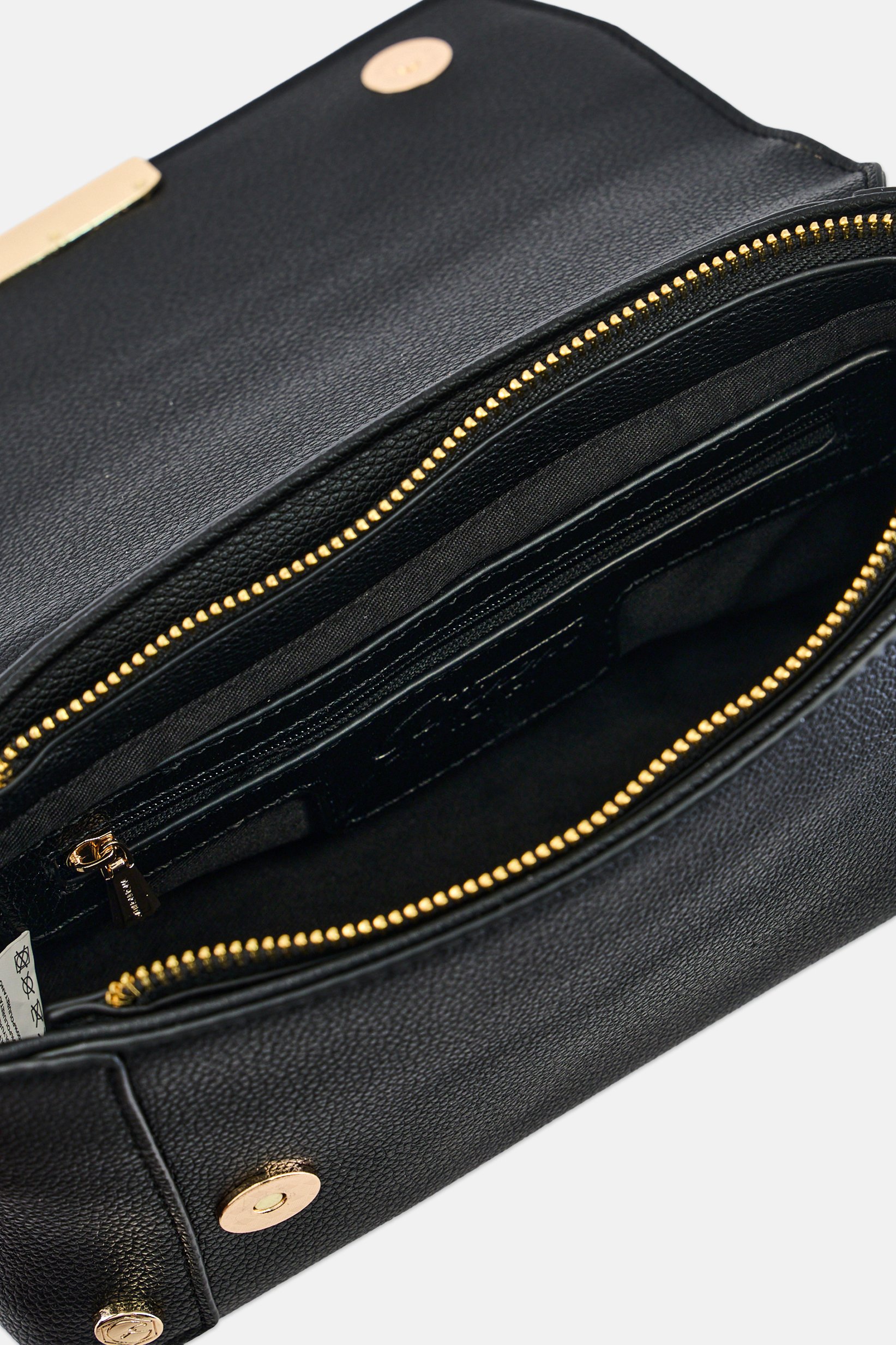 Women Brand Logo Cross Body Bag, Black