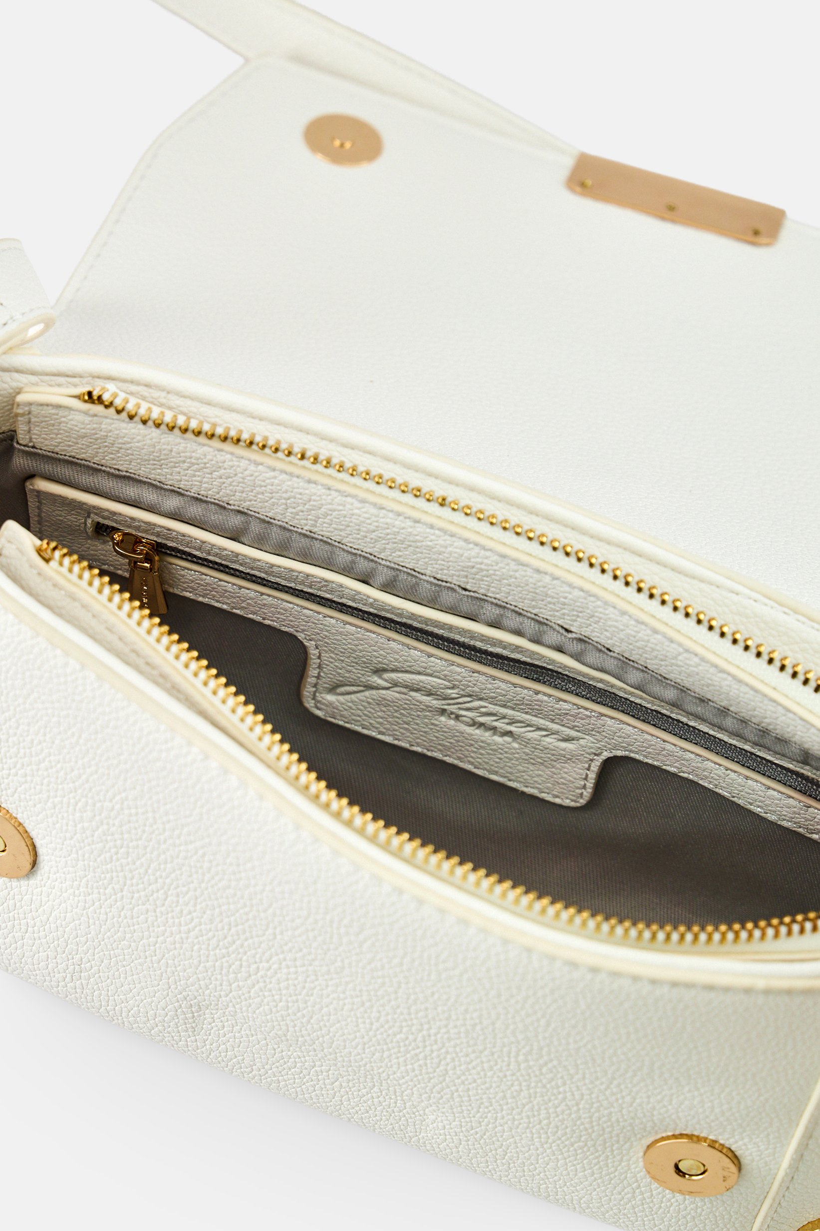 Women Brand Logo Cross Body Bag, White