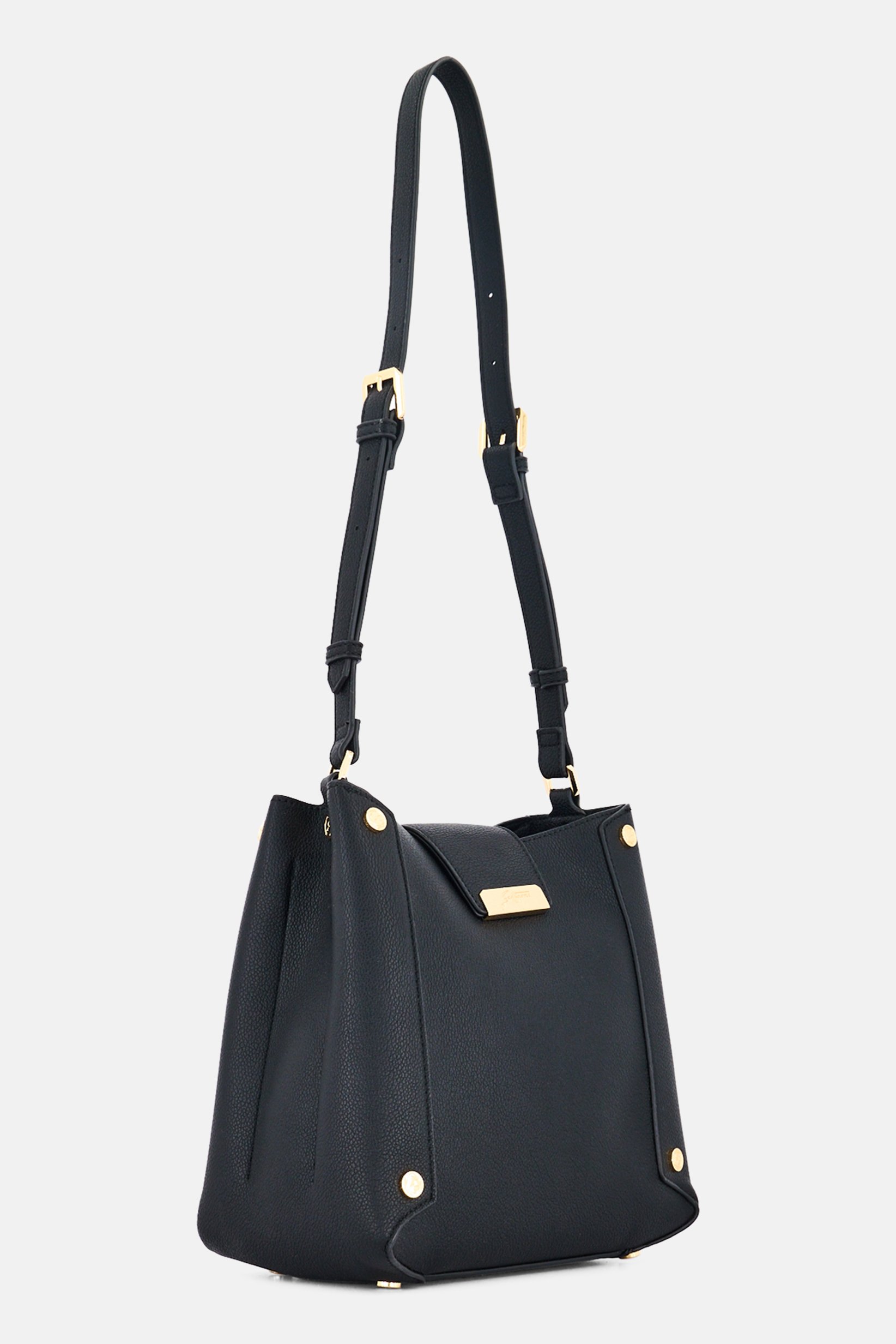 Women Brand Logo Cross Body Bag, Black
