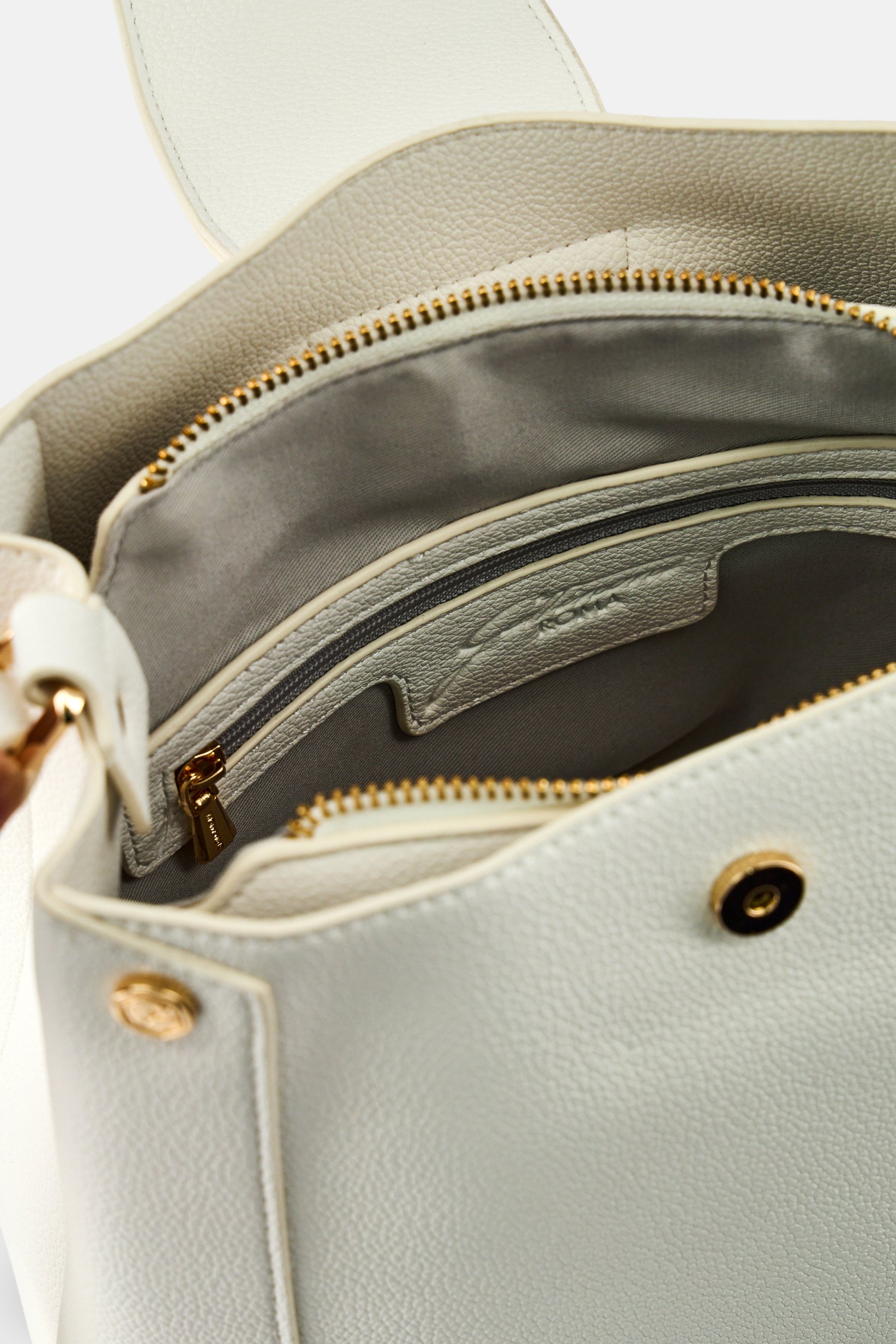 Women Brand Logo Cross Body Bag, White