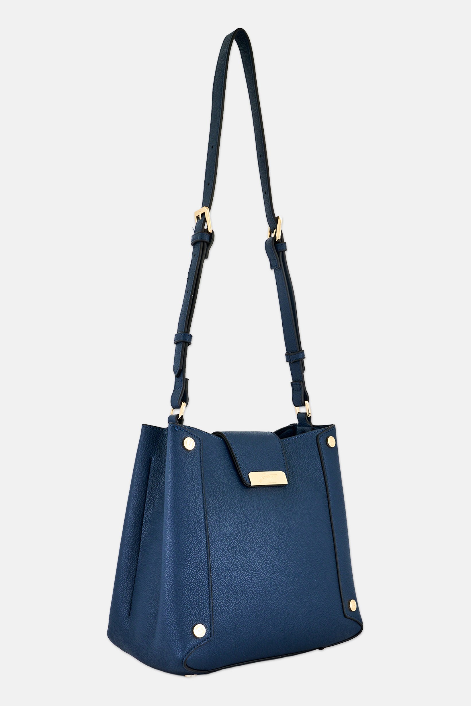 Women Brand Logo Cross Body Bag, Blue