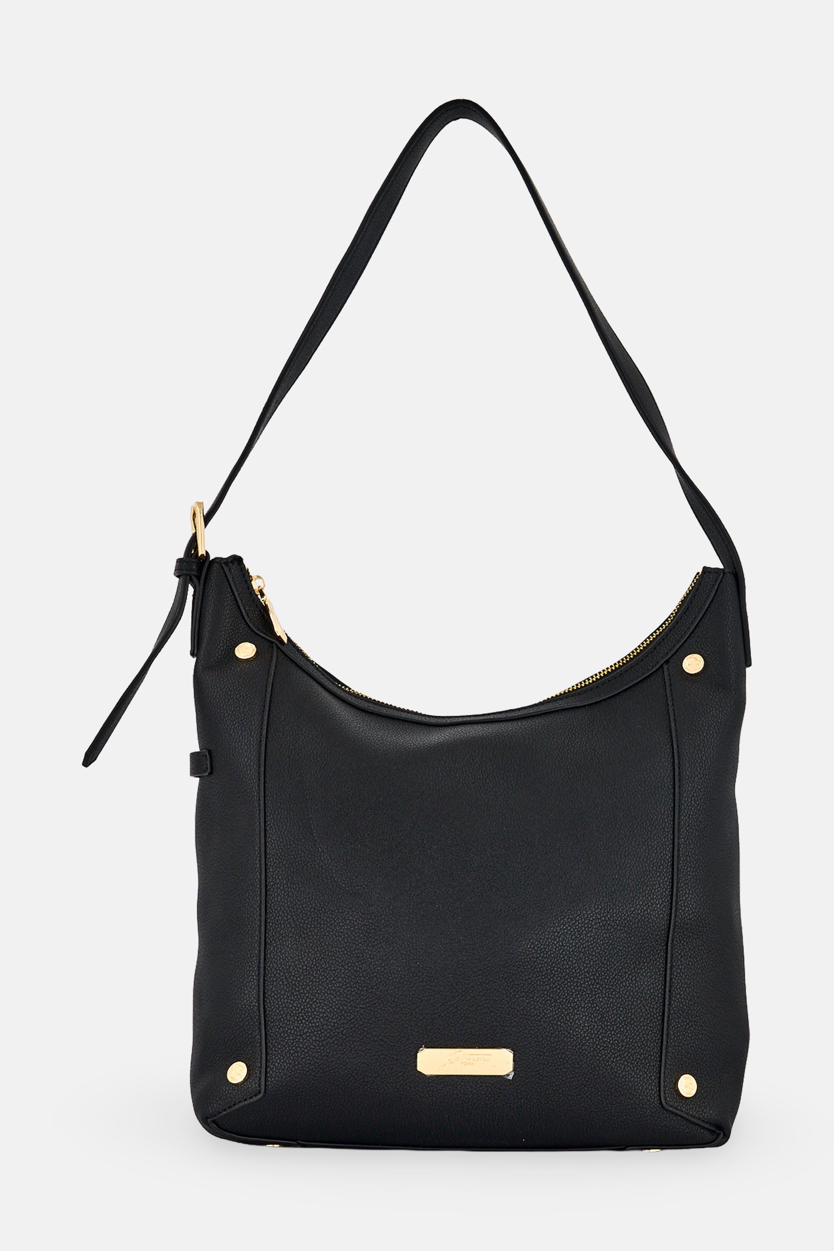 Women Brand Logo Tote Bag, Black