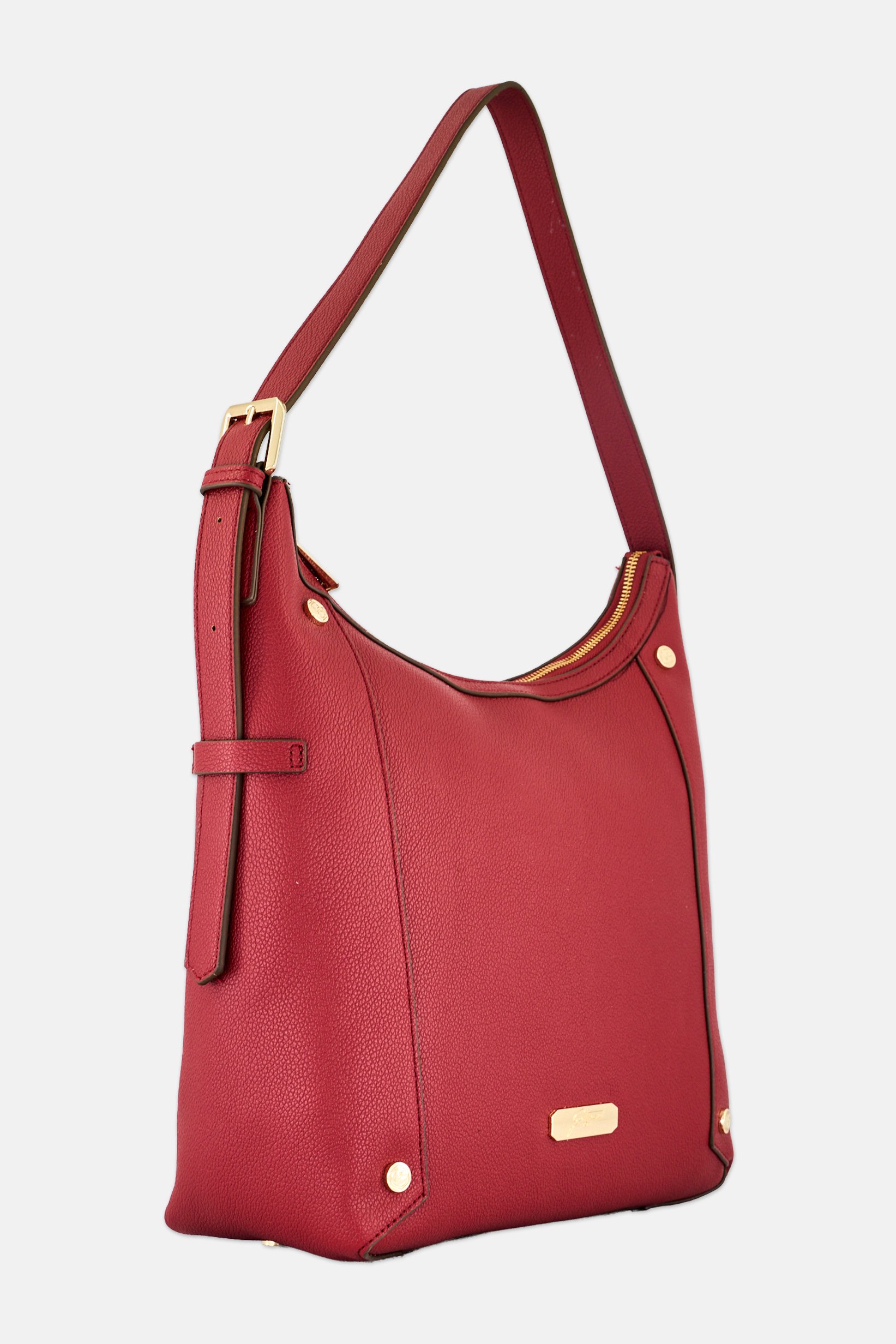 Women Brand Logo Tote Bag, Maroon