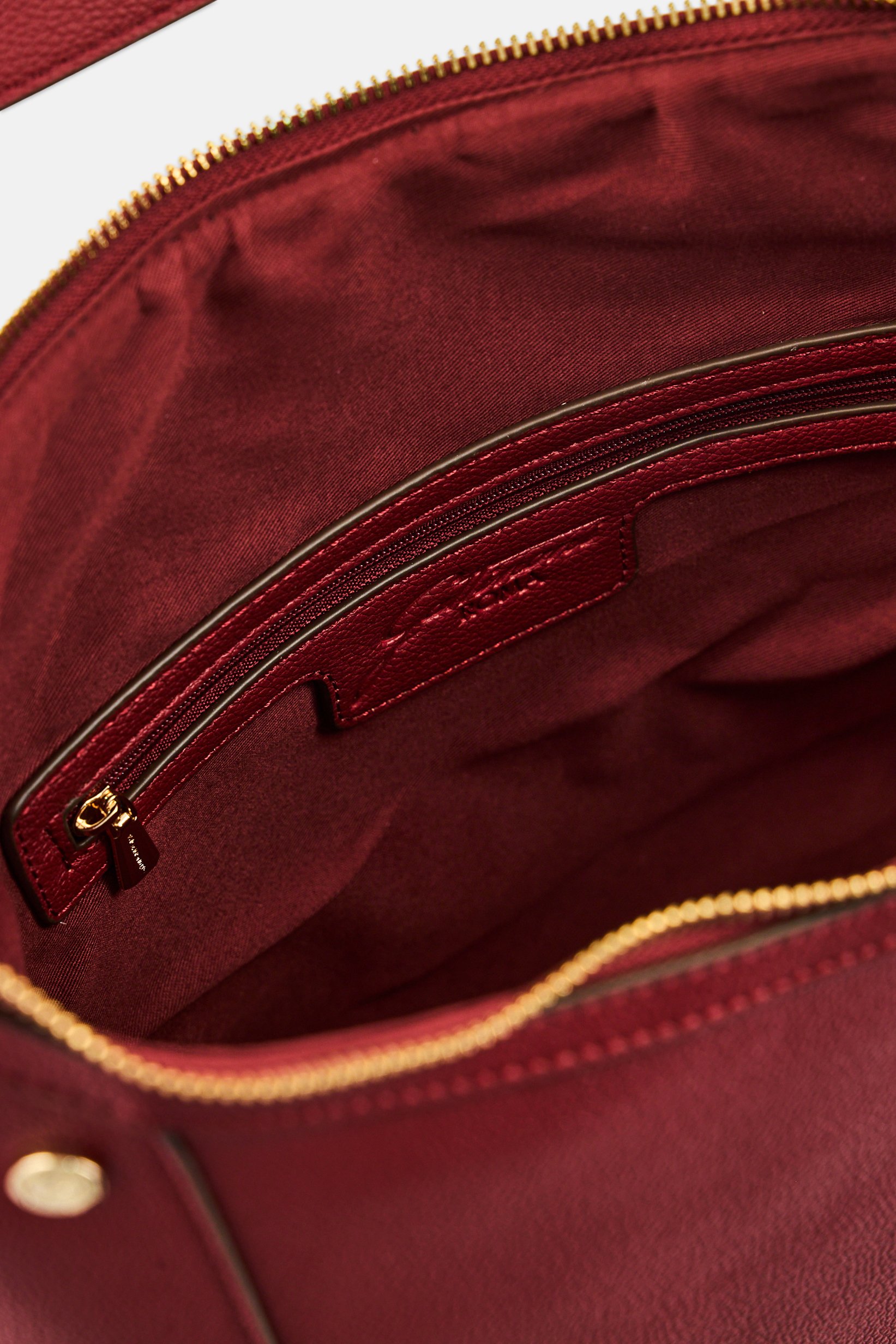Women Brand Logo Tote Bag, Maroon