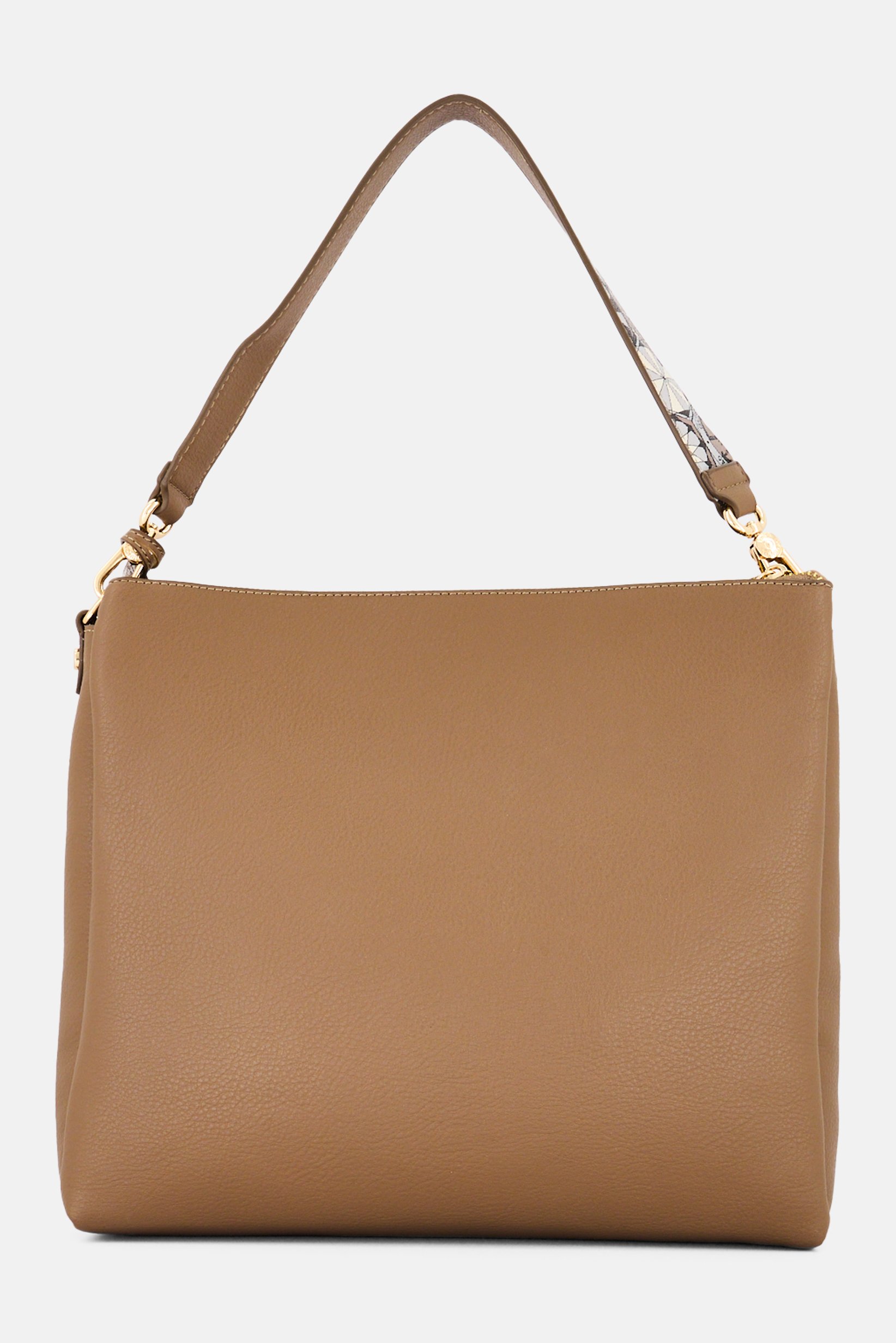 Women Brand Logo Tote Bag, Taupe