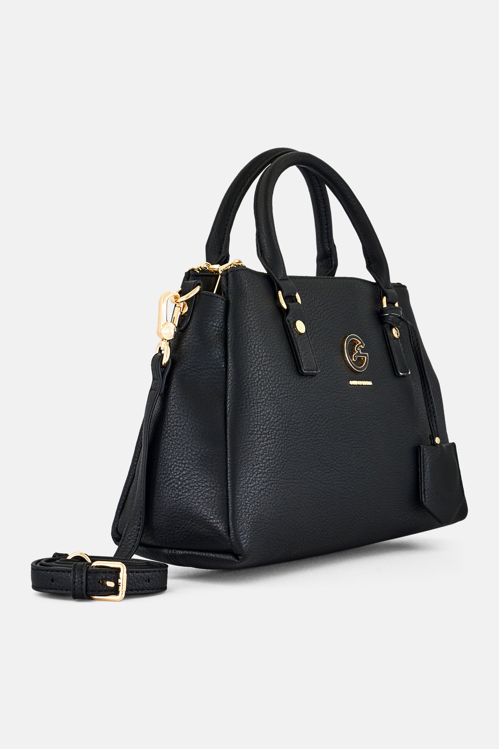 Women Brand Logo Tote Bag, Black