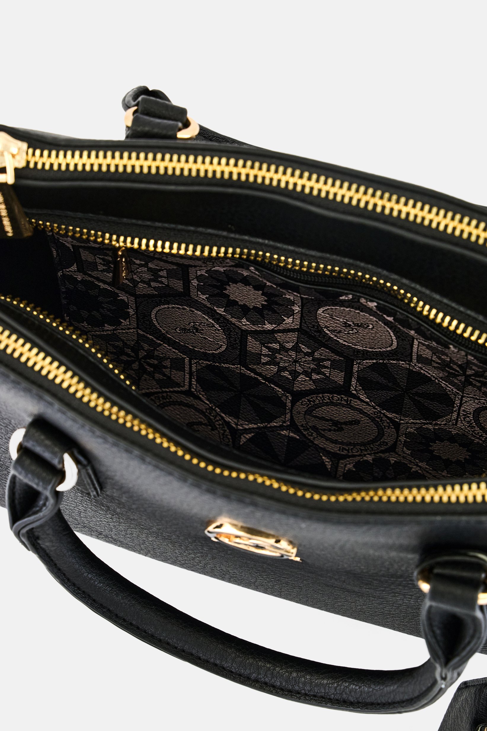 Women Brand Logo Tote Bag, Black