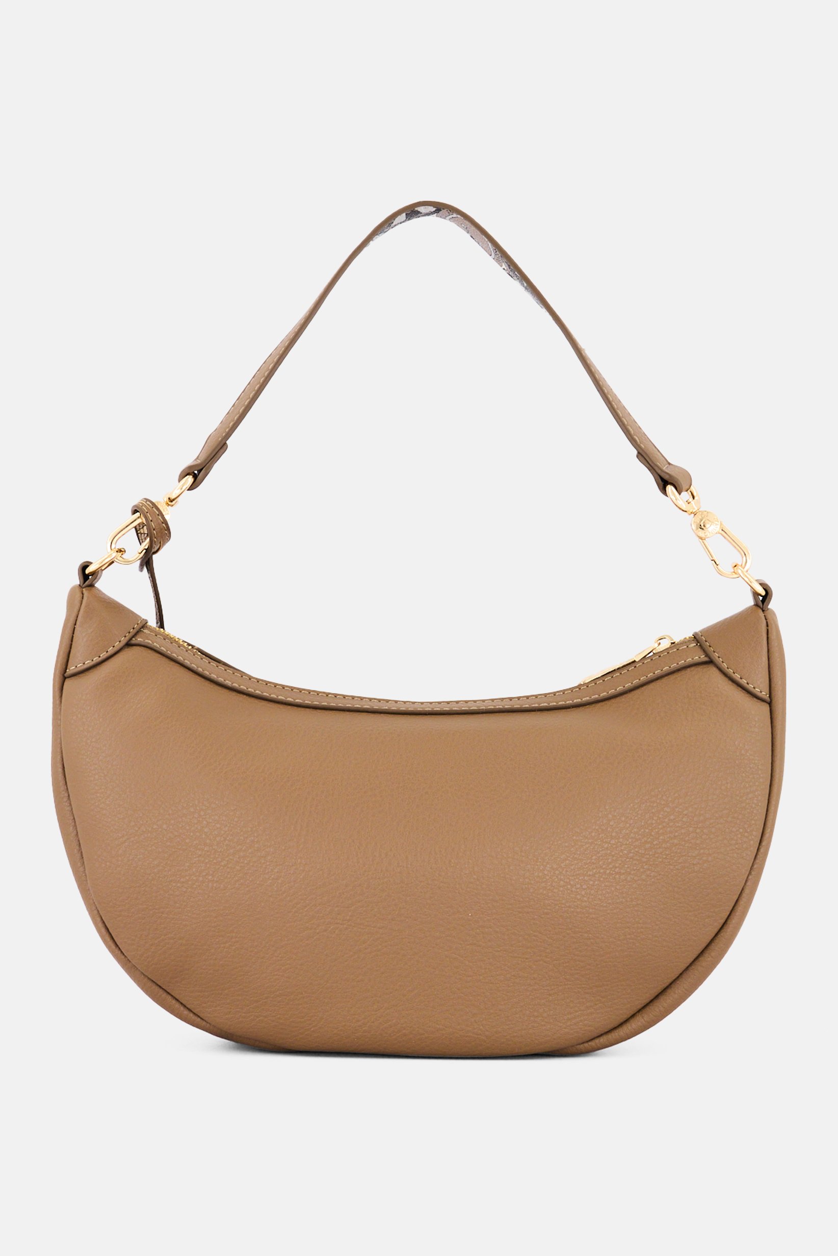 Women Brand Logo Cross Body Bag, Taupe