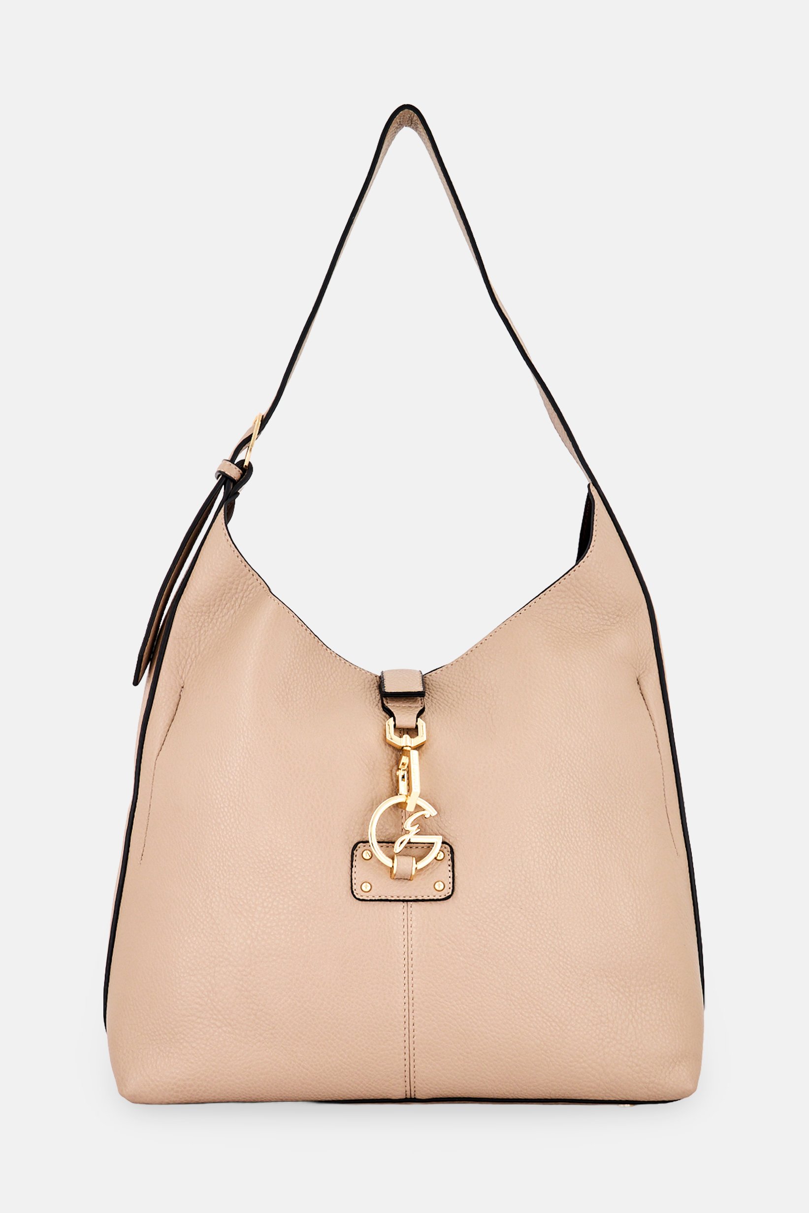 Women Brand Logo Tote Bag, Taupe