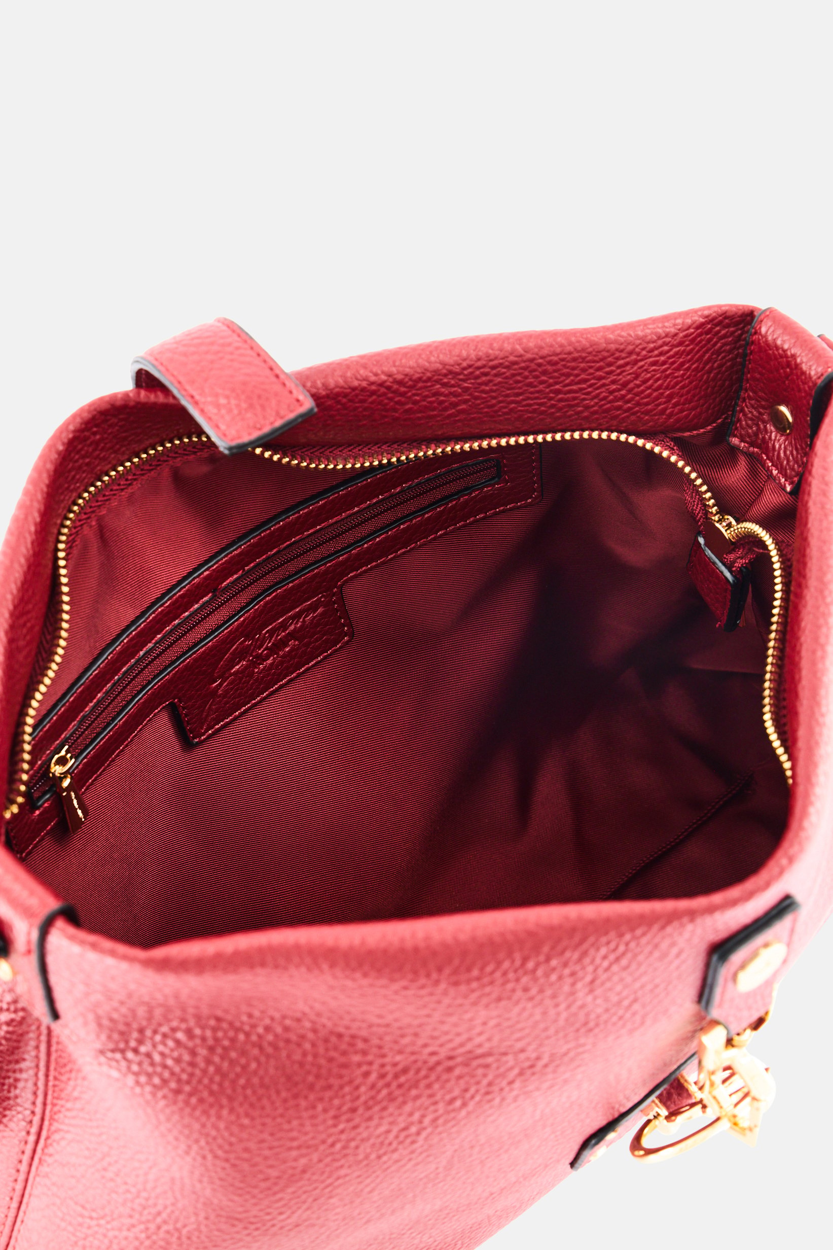 Women Brand Logo Cross Body Bag, Burgundy