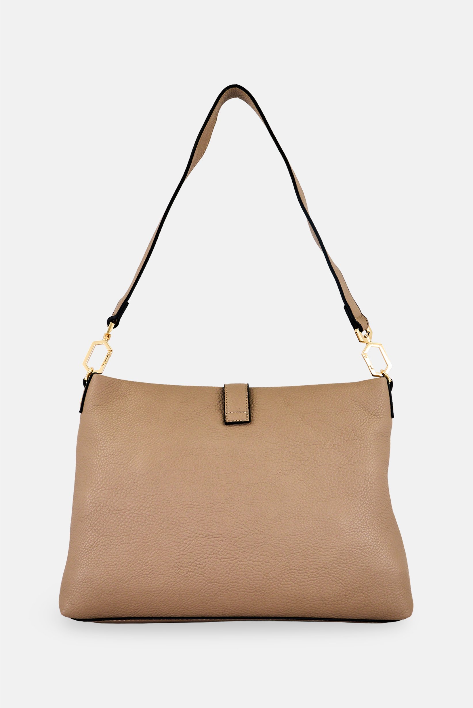 Women Brand Logo Cross Body Bag, Beige