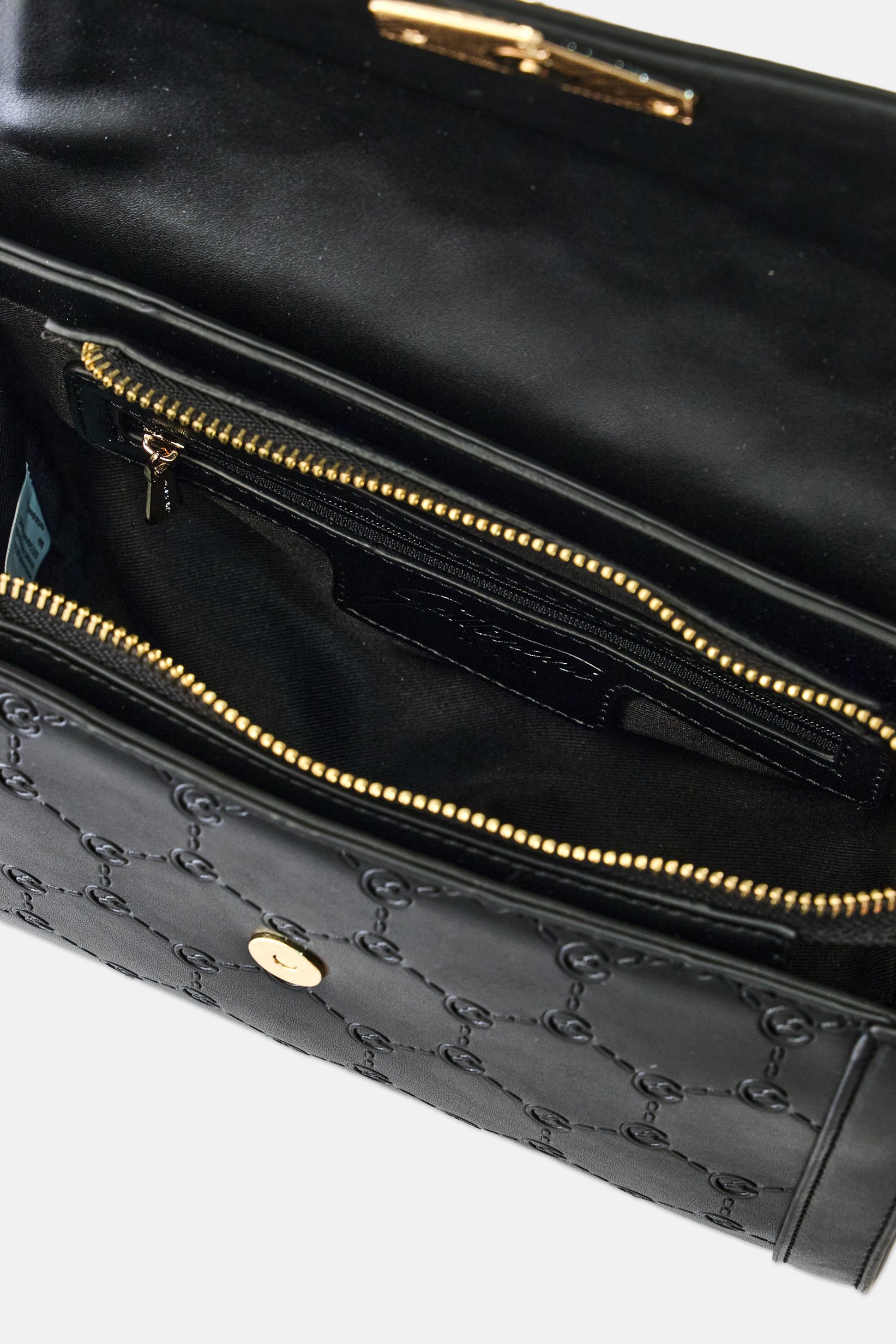 Women Brand Logo Cross Body Bag, Black