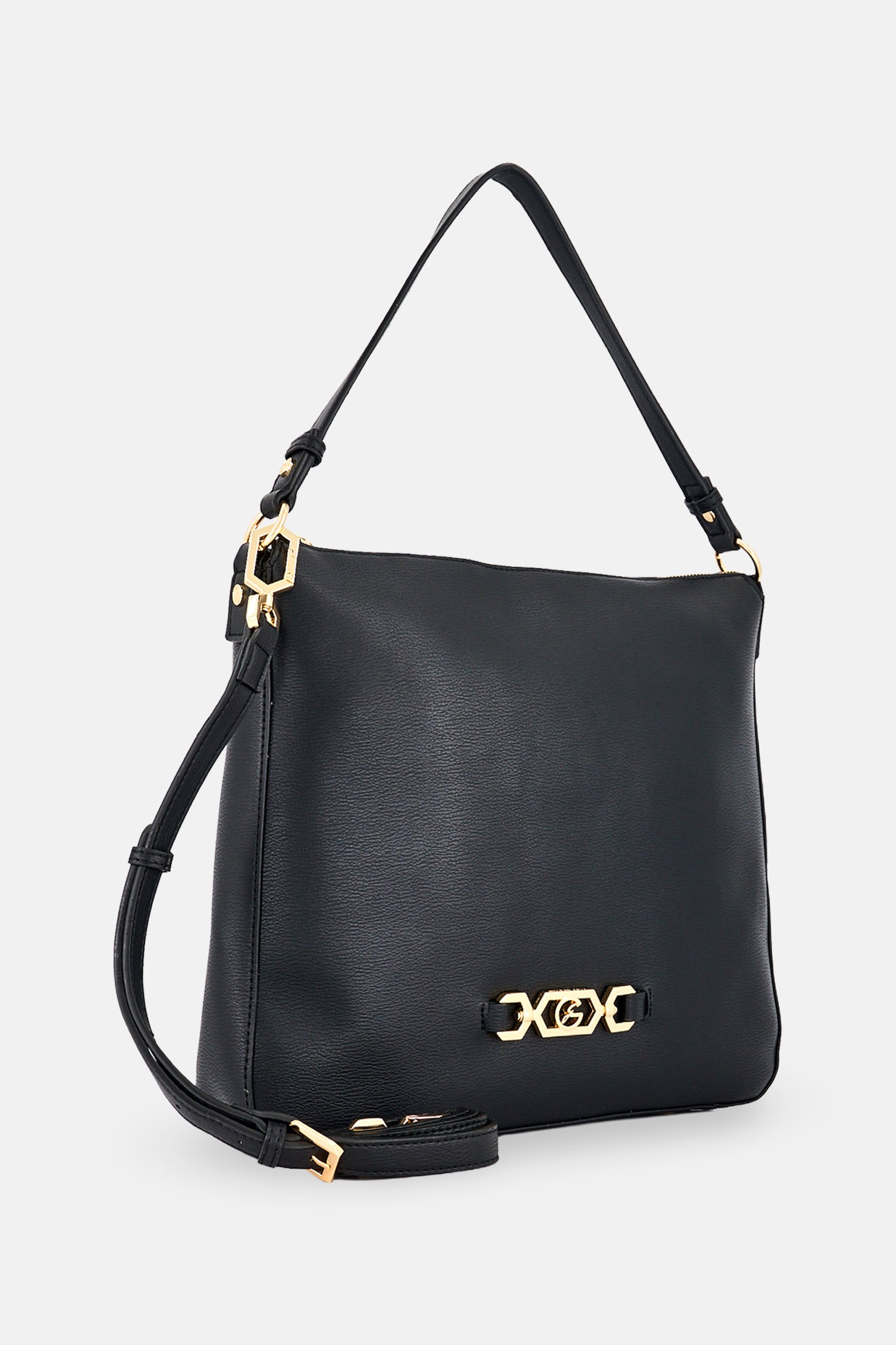 Women Brand Logo Tote Bag, Black
