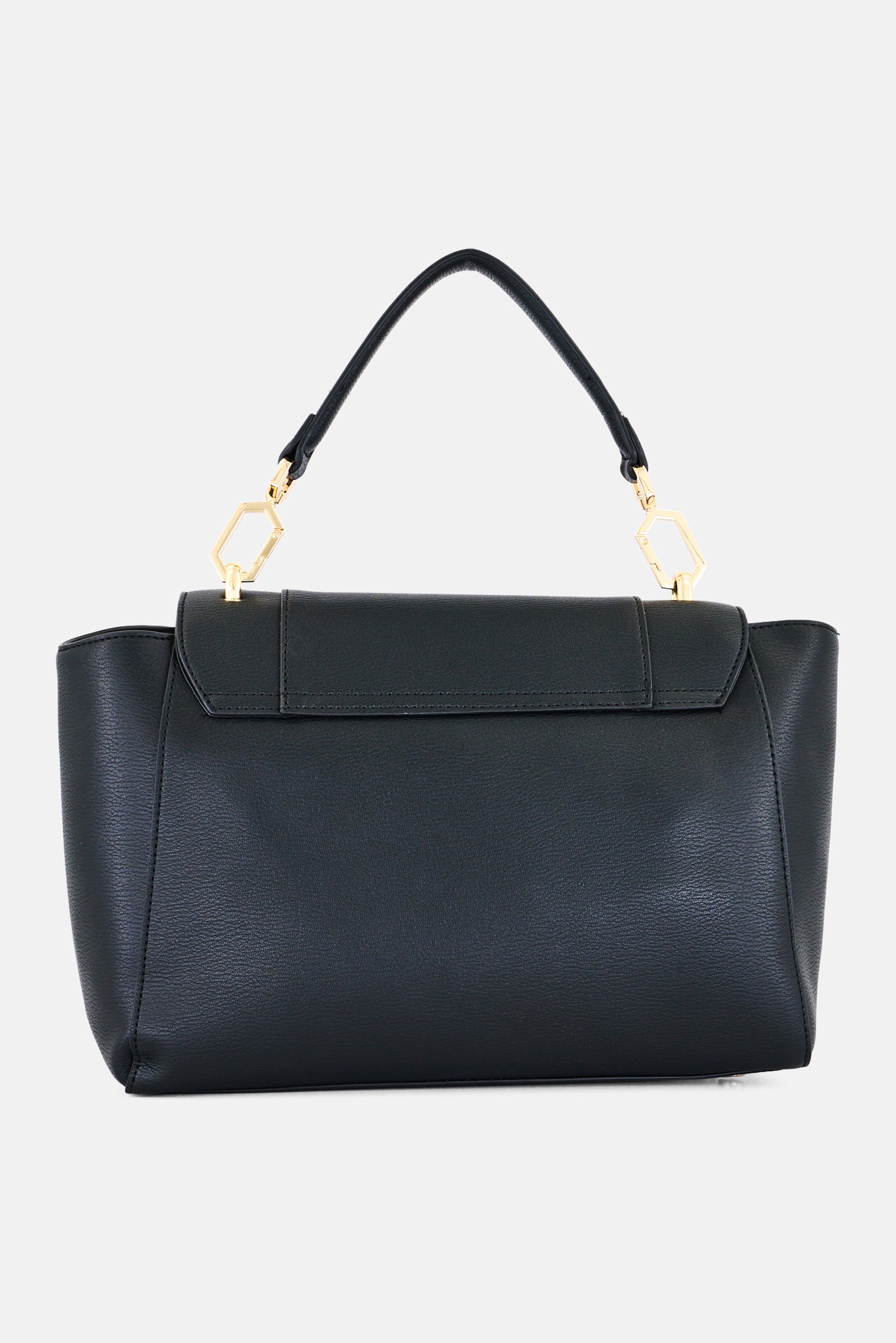 Women Brand Logo Handbag, Black