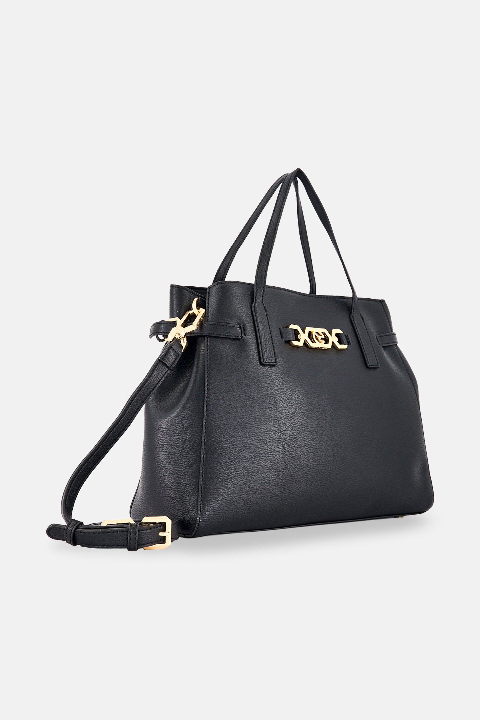Women Brand Logo Tote Bag, Black