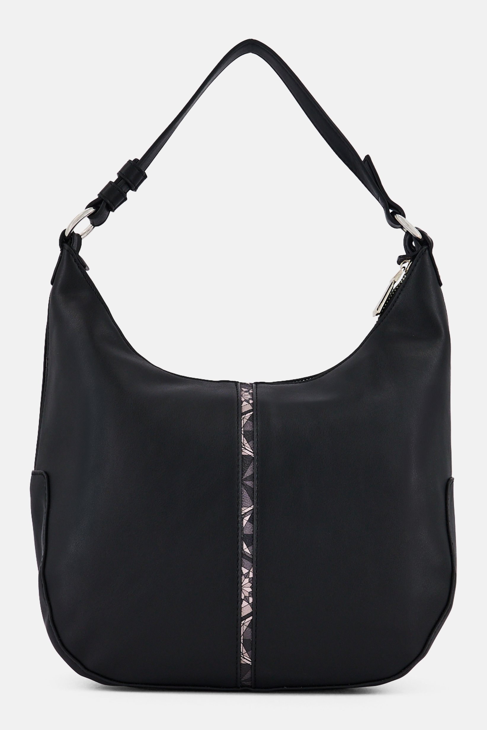 Women Brand Logo Handbag, Black