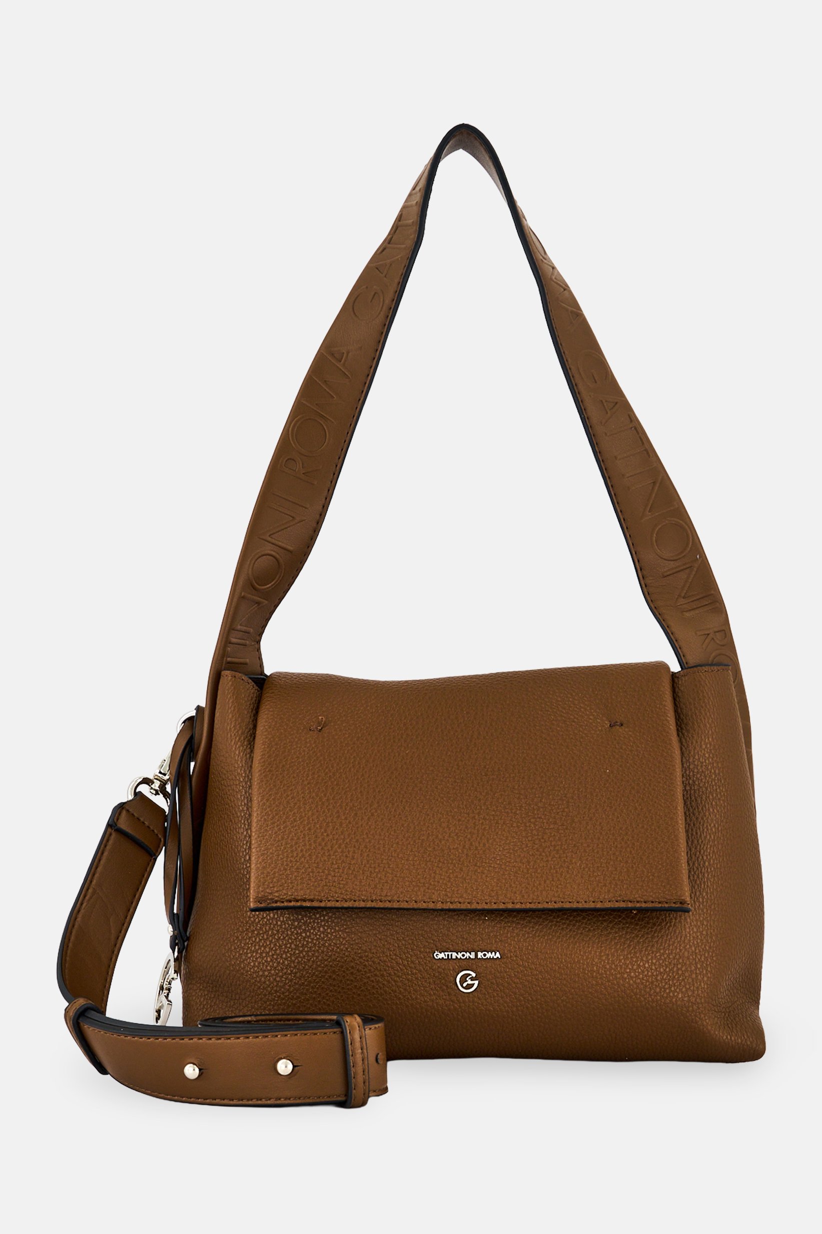 Women Brand Logo Cross Body Bag, Brown