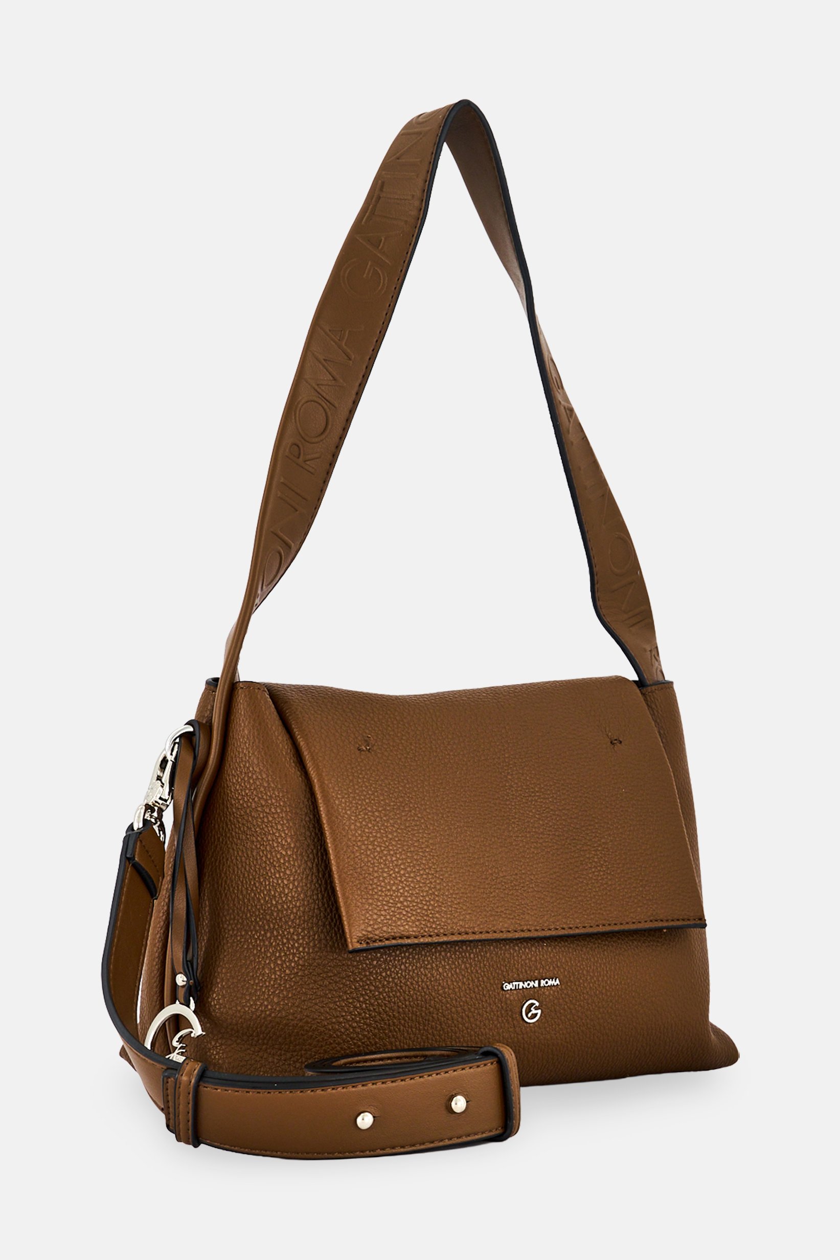 Women Brand Logo Cross Body Bag, Brown