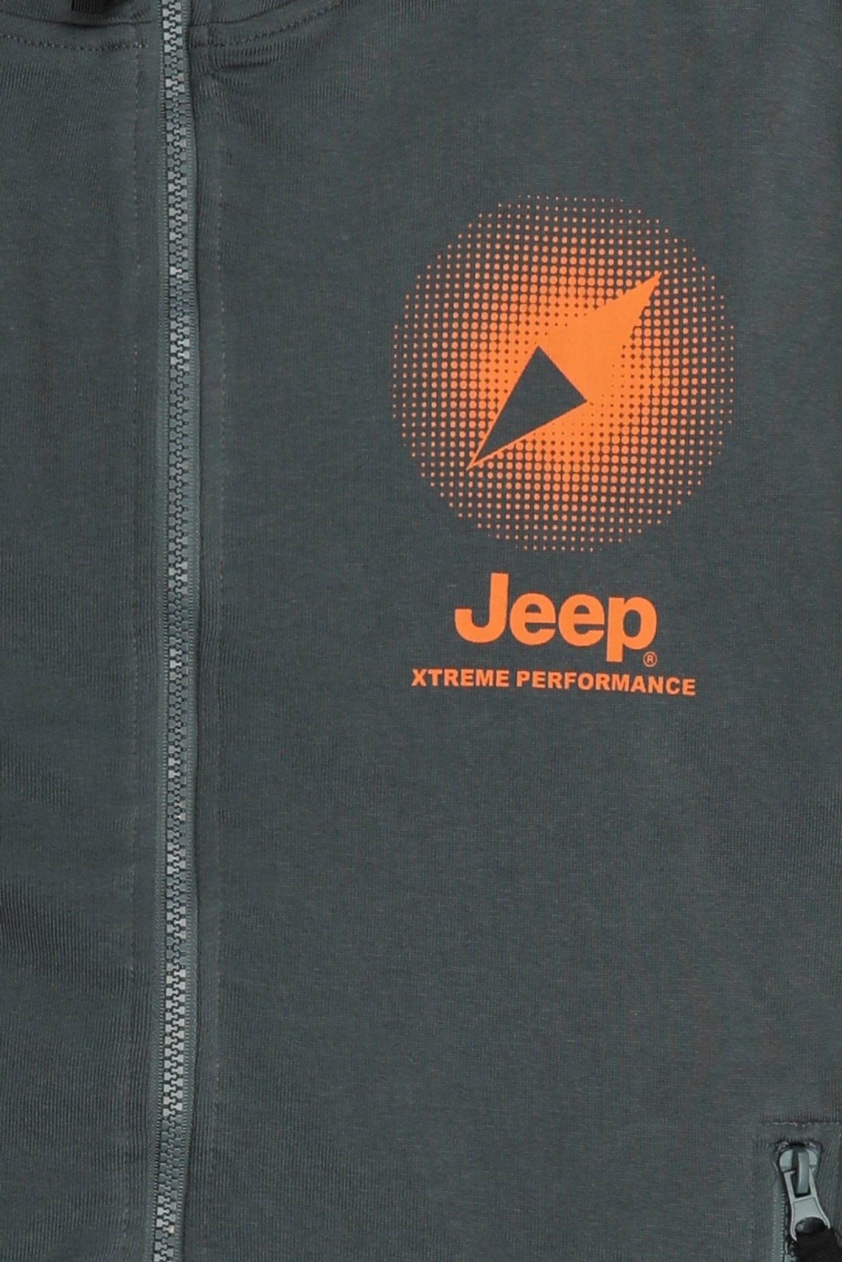 Men Brand Logo Long Sleeve Hoodie, Slate Blue