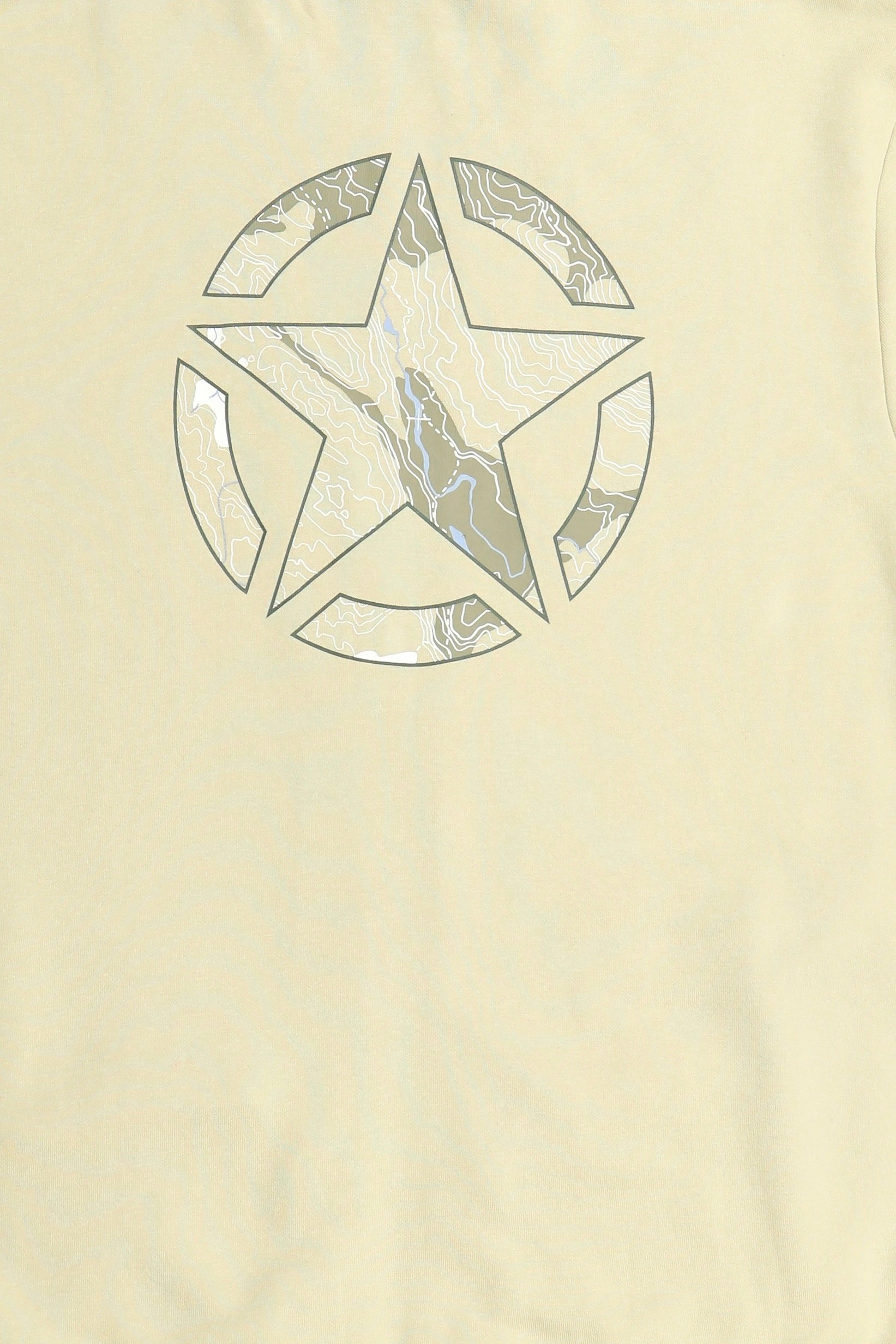 Men Brand Logo Long Sleeve Hoodie, Beige
