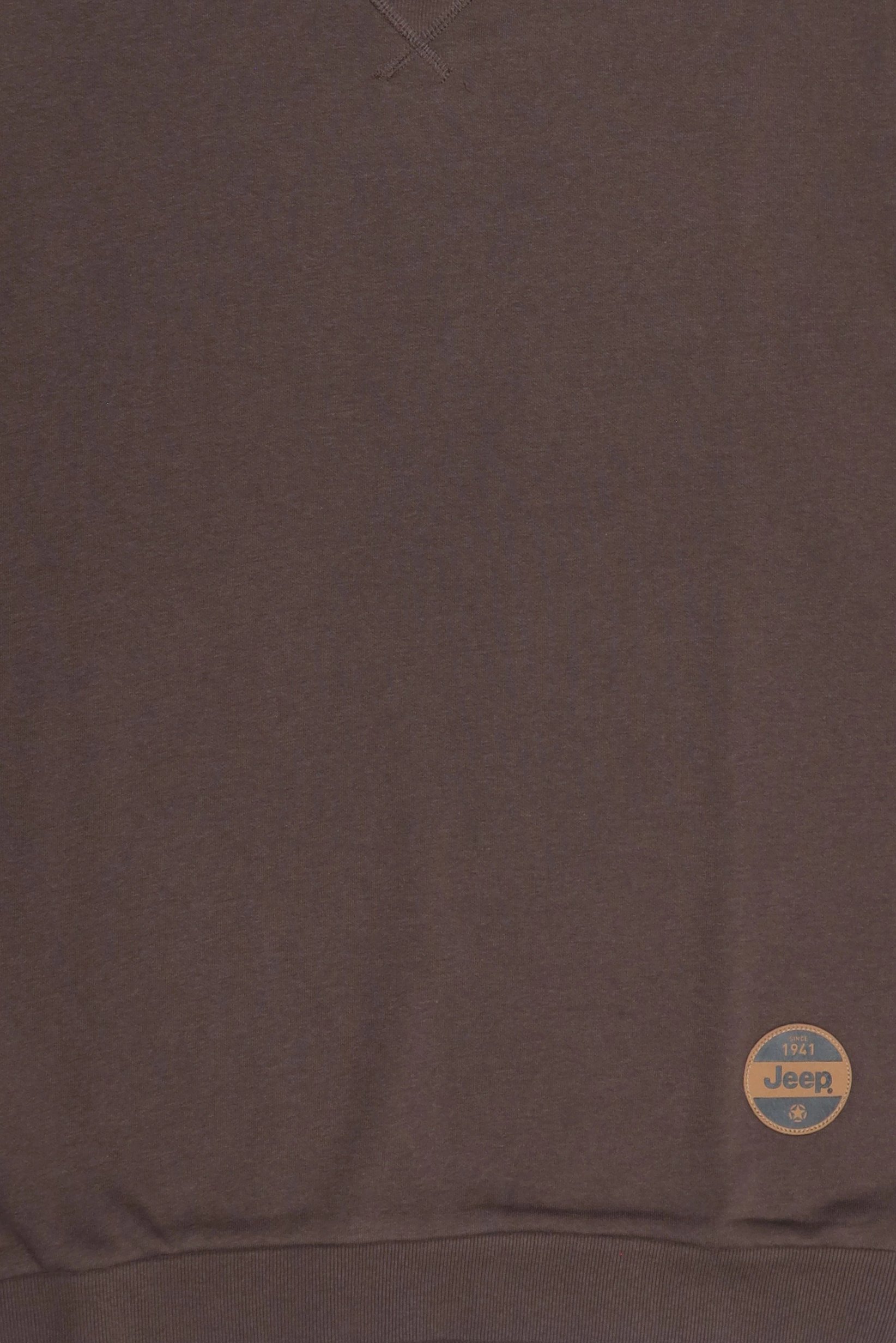 Men Brand Logo Long Sleeve Sweatshirt, Dark Brown