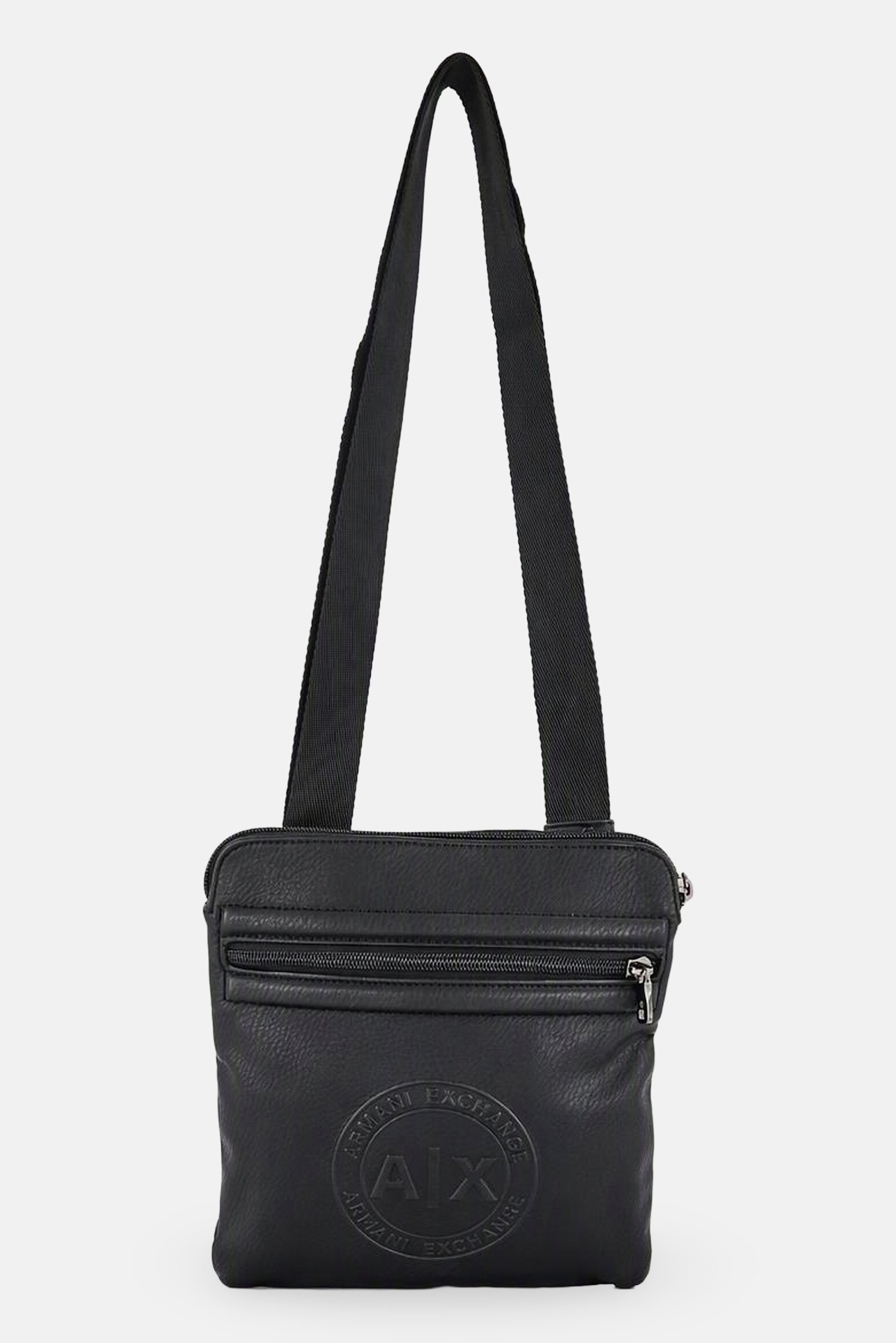 AX Armani Exchange Men Brand Logo Cross Body Bag, Black