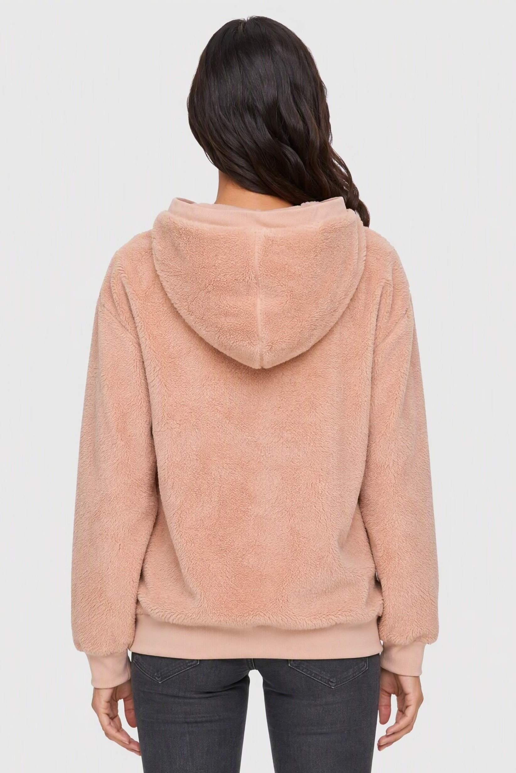 Emporio Armani Women Embroidered Logo Long Sleeve Hoodie, Pink