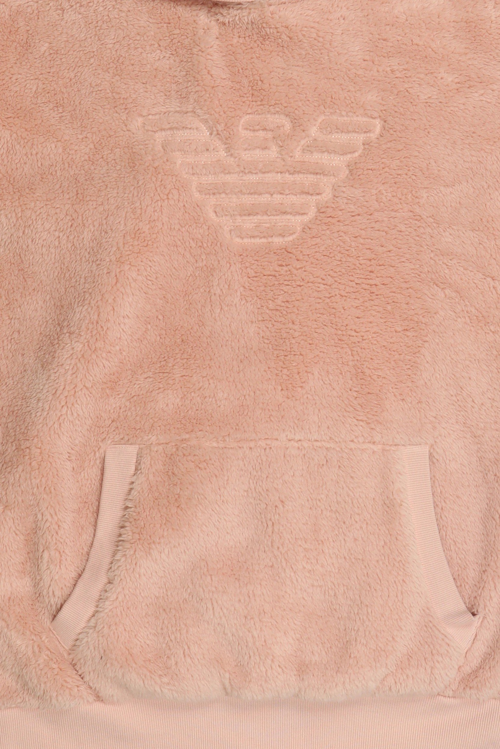 Emporio Armani Women Embroidered Logo Long Sleeve Hoodie, Pink