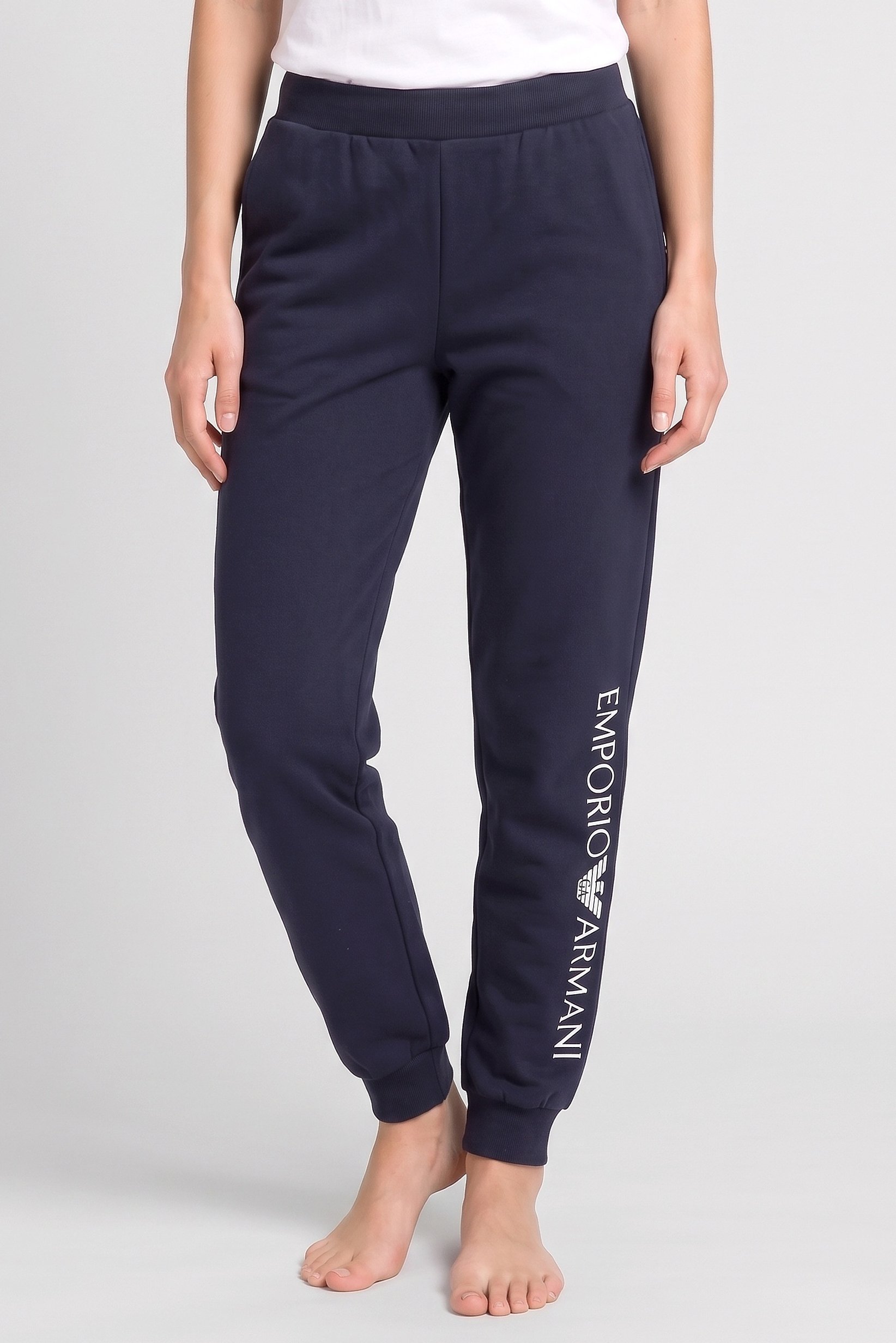 Emporio Armani Women Brand Logo Sleepwear Pants, Deep Navy