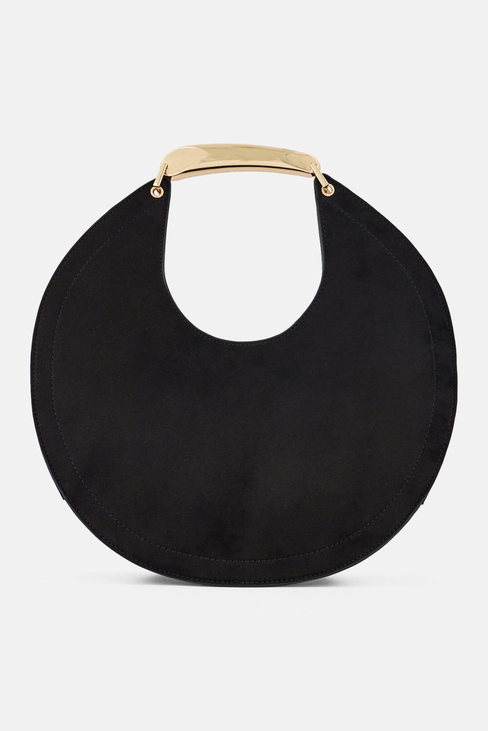 Women Brand Logo Handbag, Black