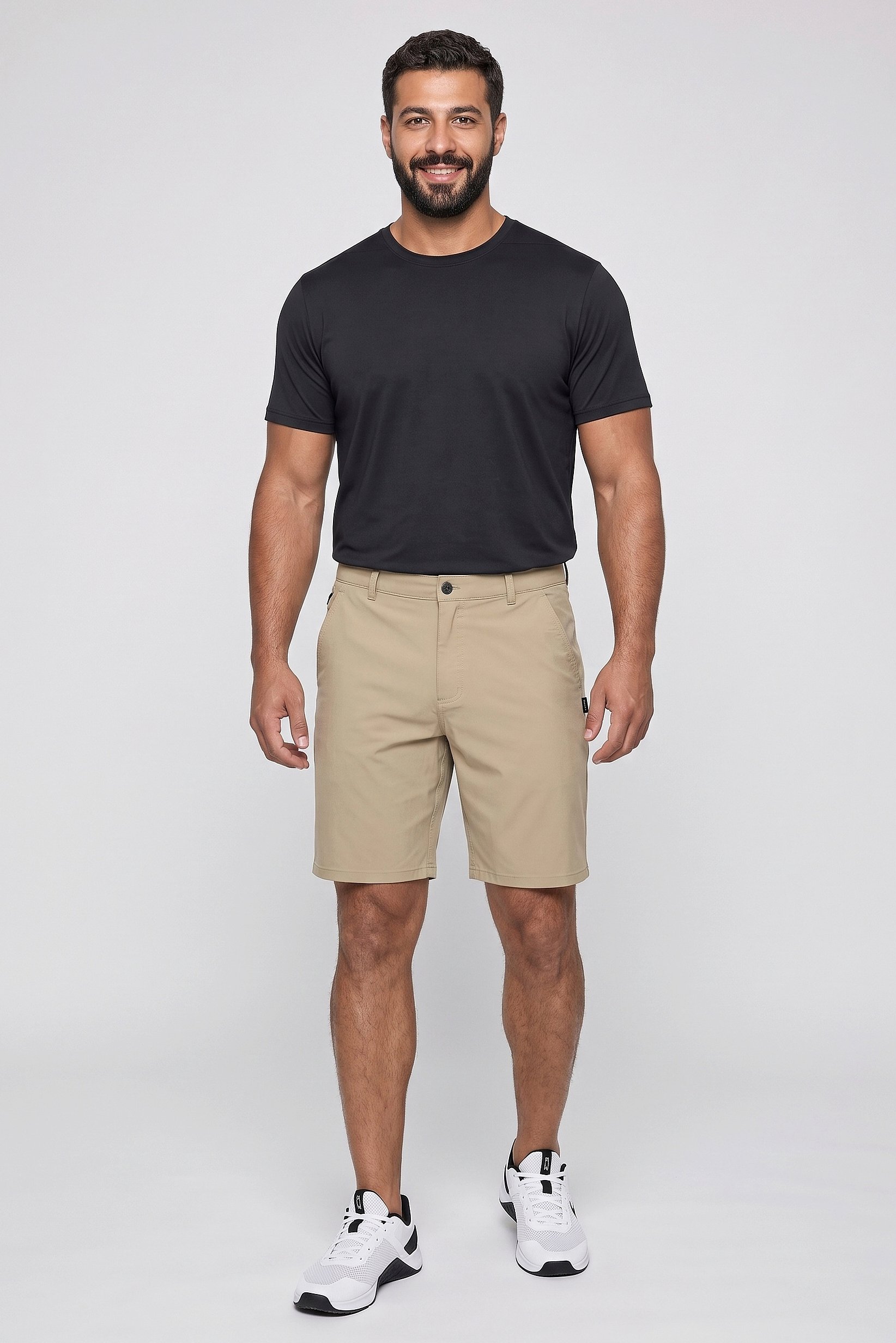 Men Regular Fit Outdoor Shorts, Tan