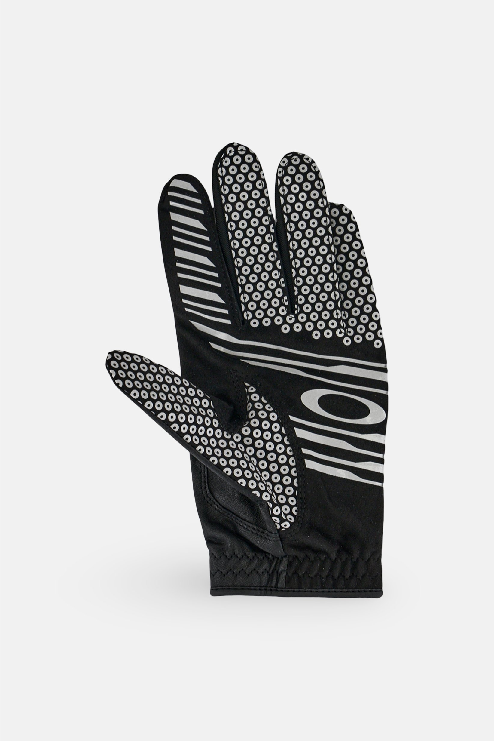 Men 1 Piece Brand Logo Golf Glove, Black