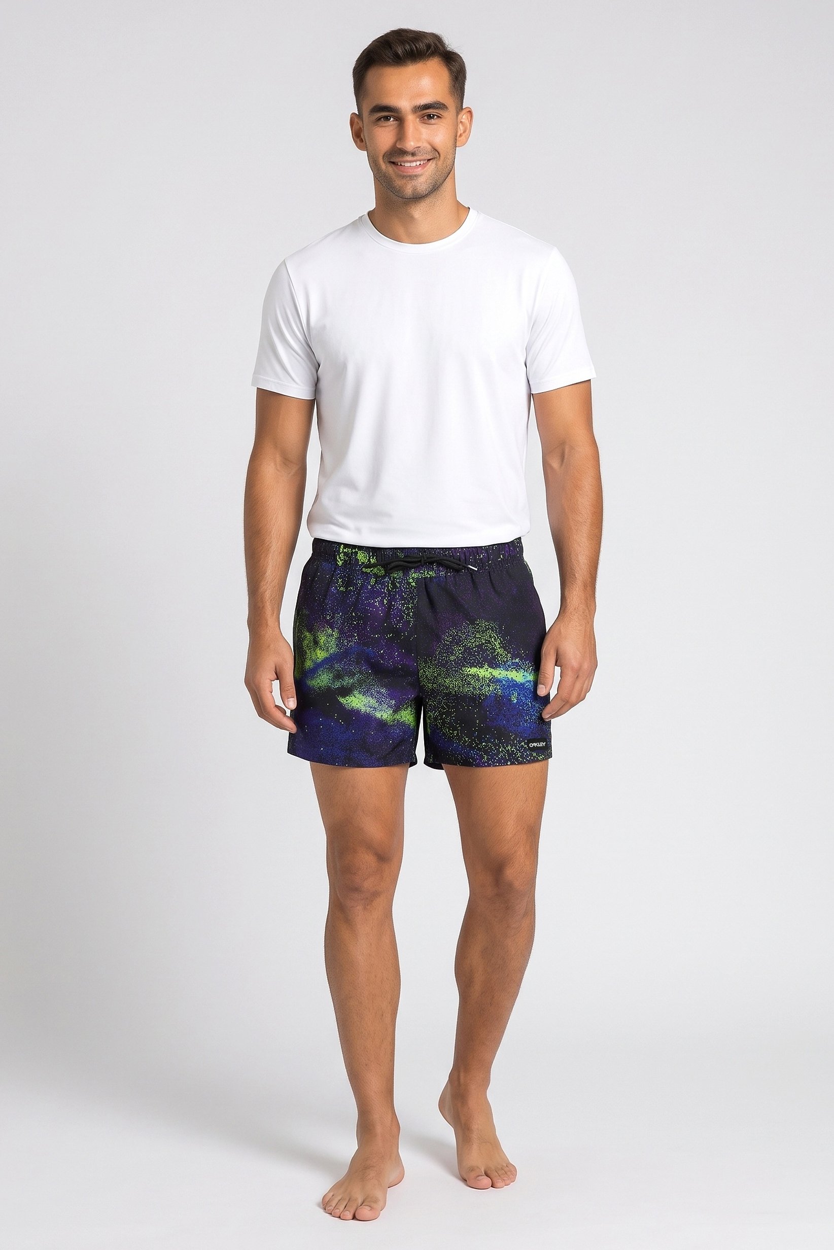Men Tie Dye Board Shorts, Multicolor