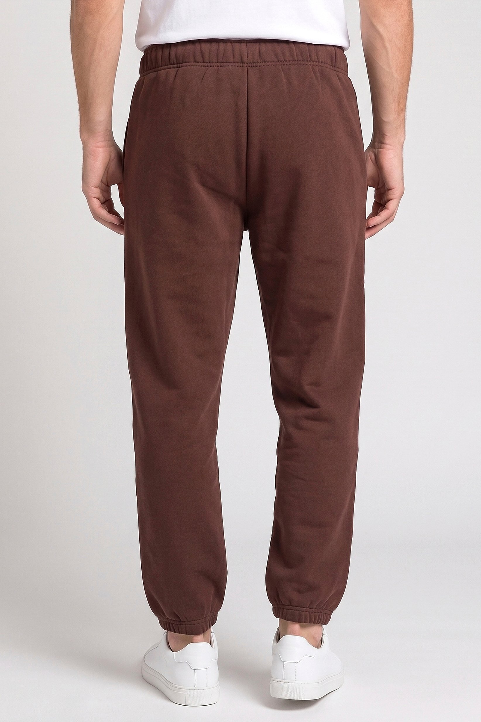 Men Relaxed Fit Outdoor Sweatpants, Brown