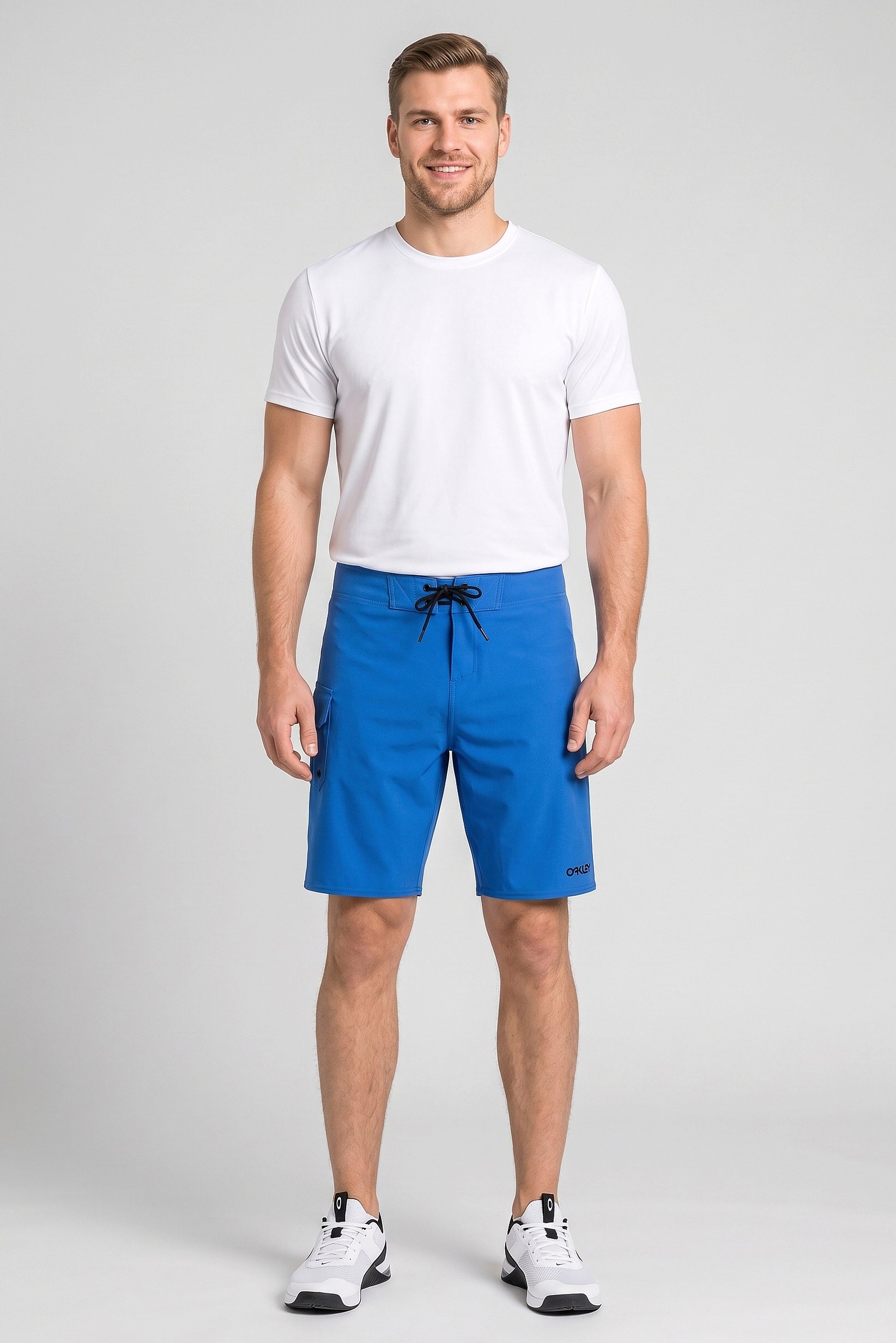 Men Regular Fit Outdoor Shorts, Blue