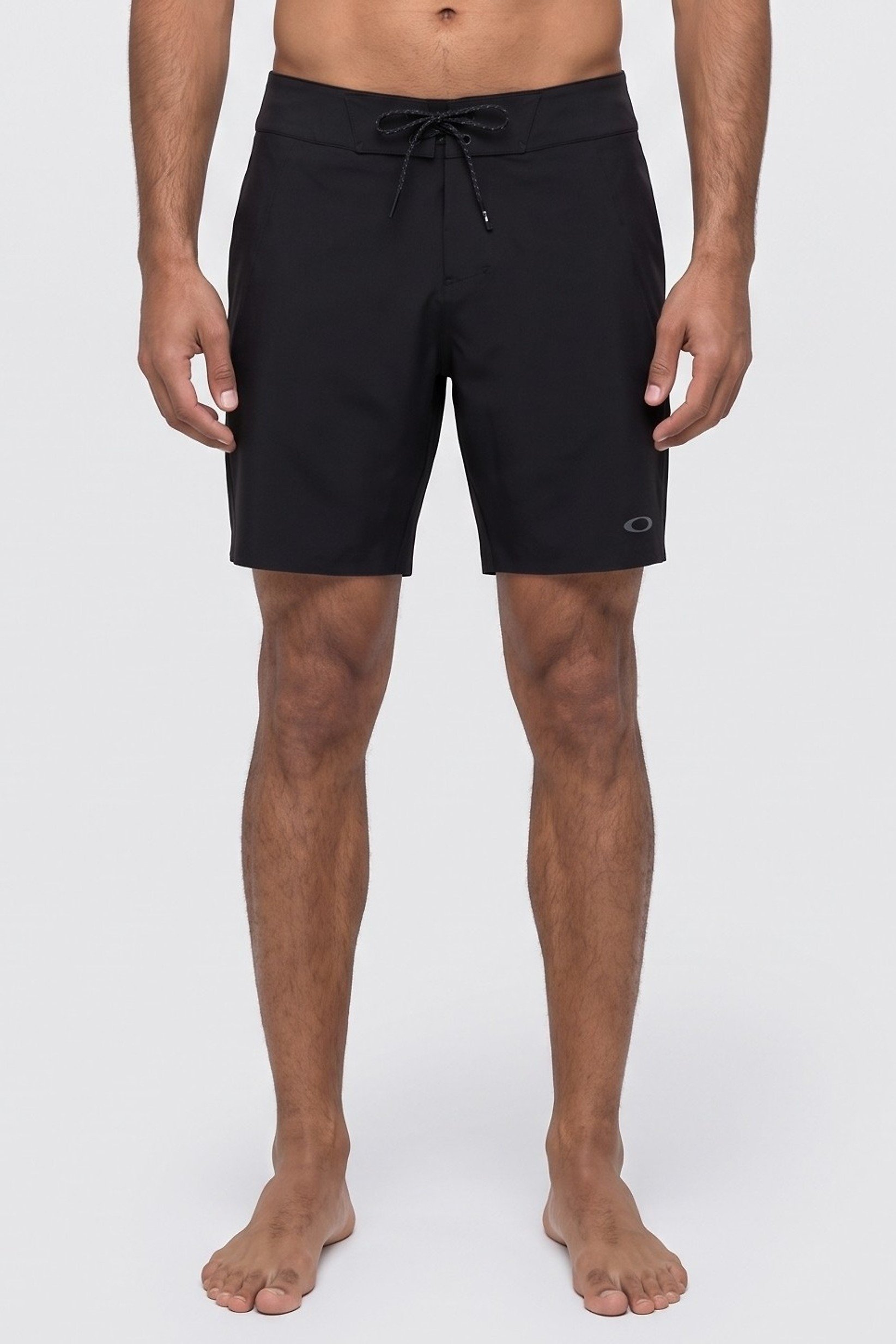 Men 18 Inseam Brand Logo Board Shorts, Black