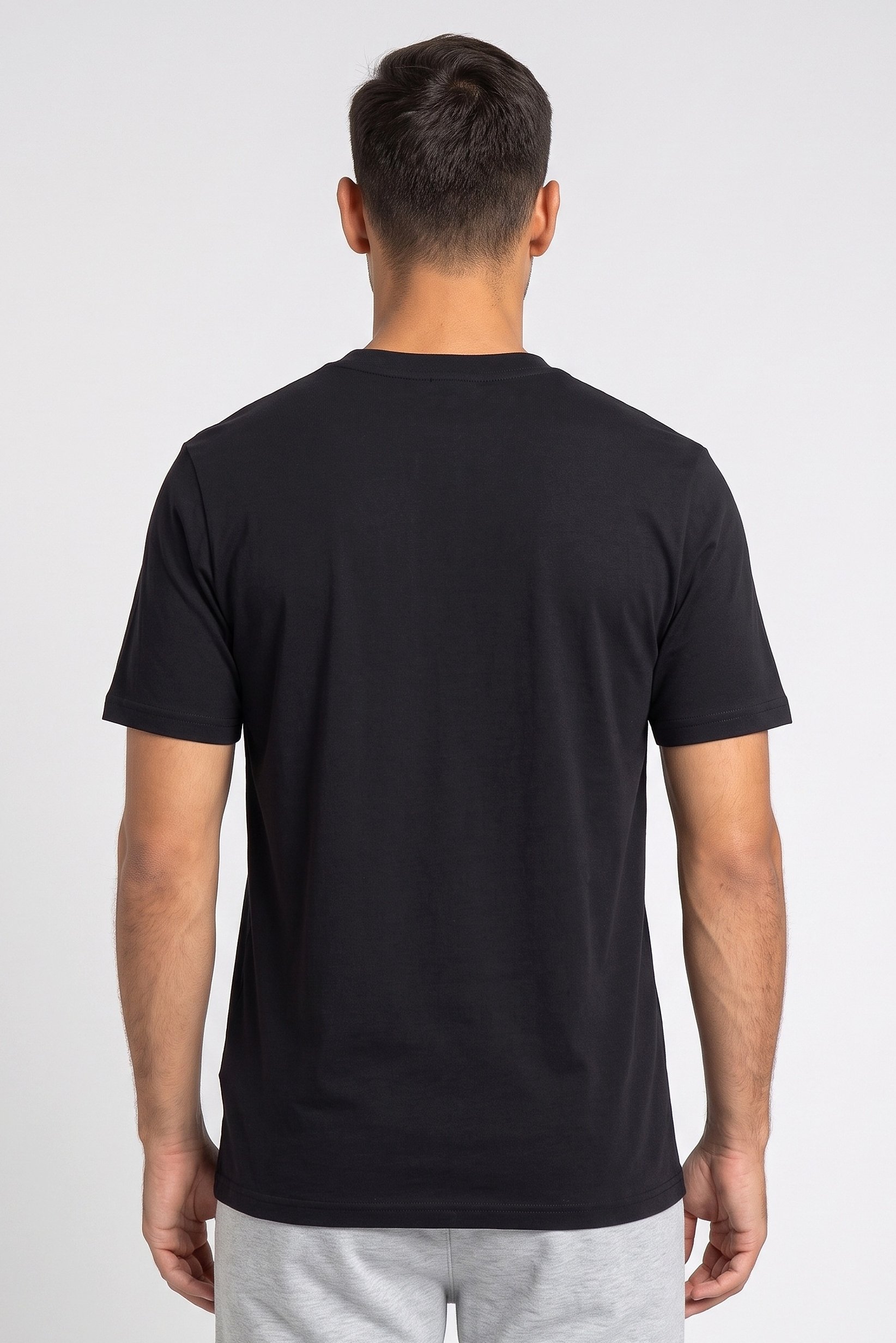 Men Regular Fit Short Sleeve Outdoor T-Shirt, Black
