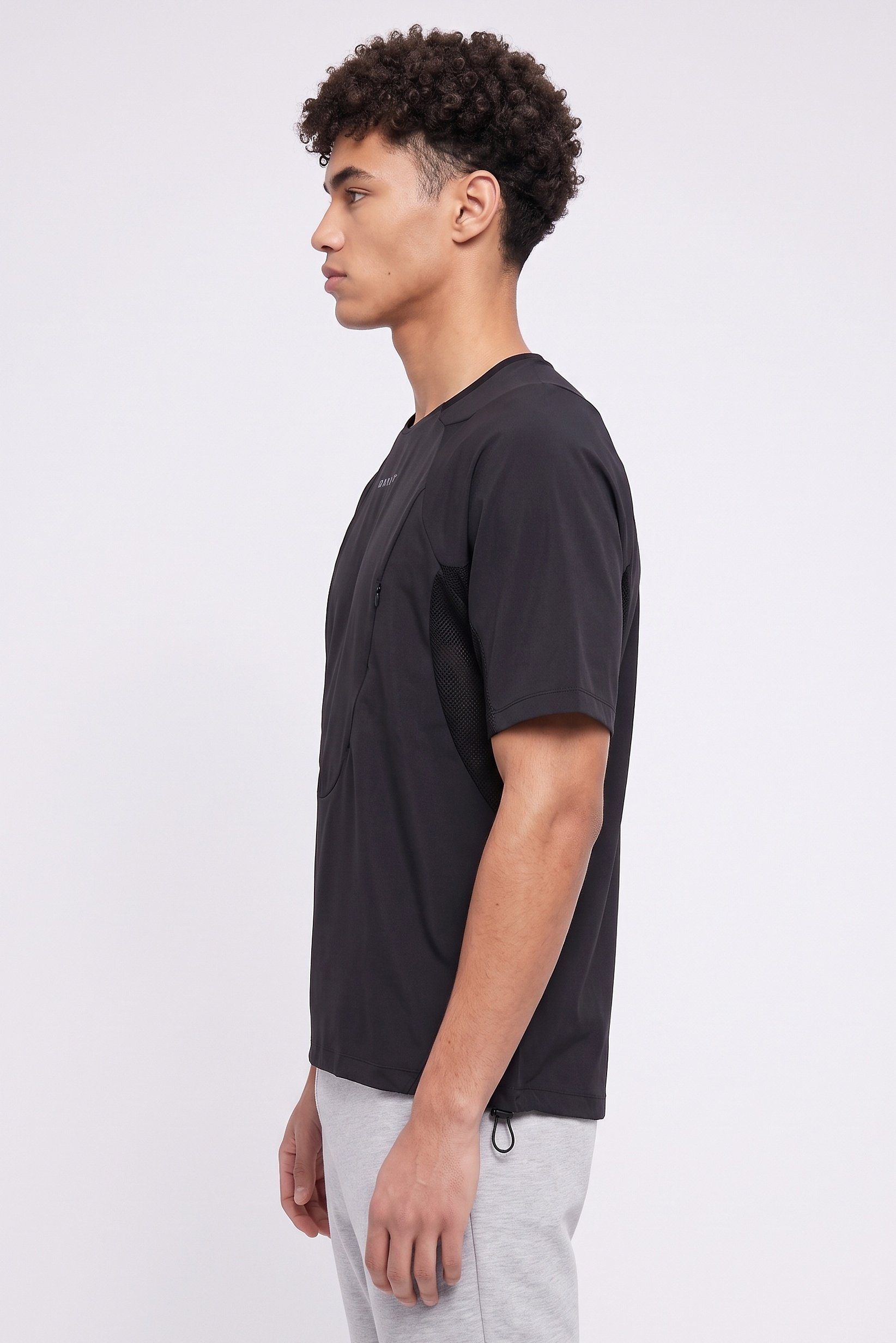 Men Performance Fit Short Sleeve Training T-Shirt, Black