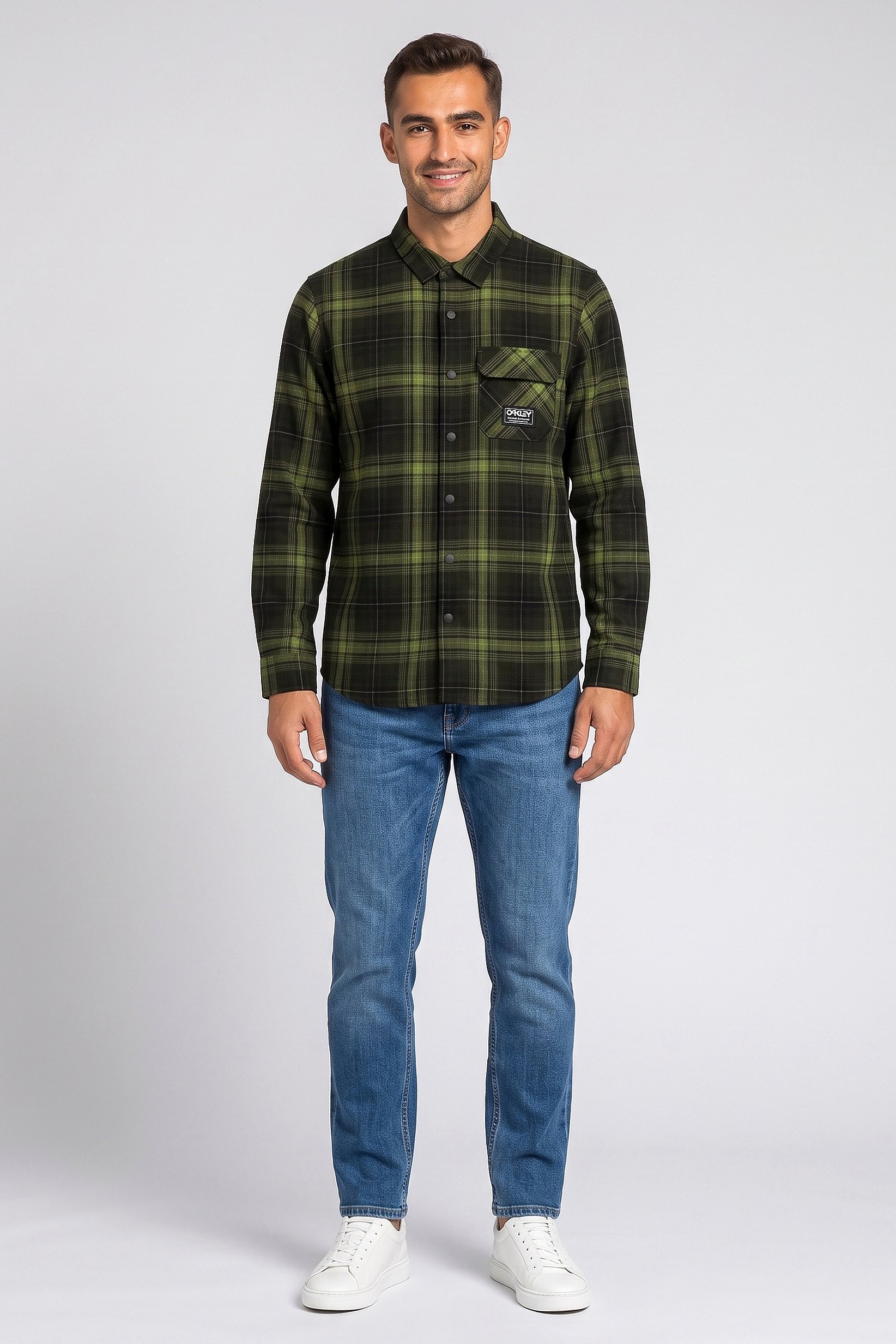 Men Regular Fit Long Sleeve Plaid Casual Shirt, Multicolor