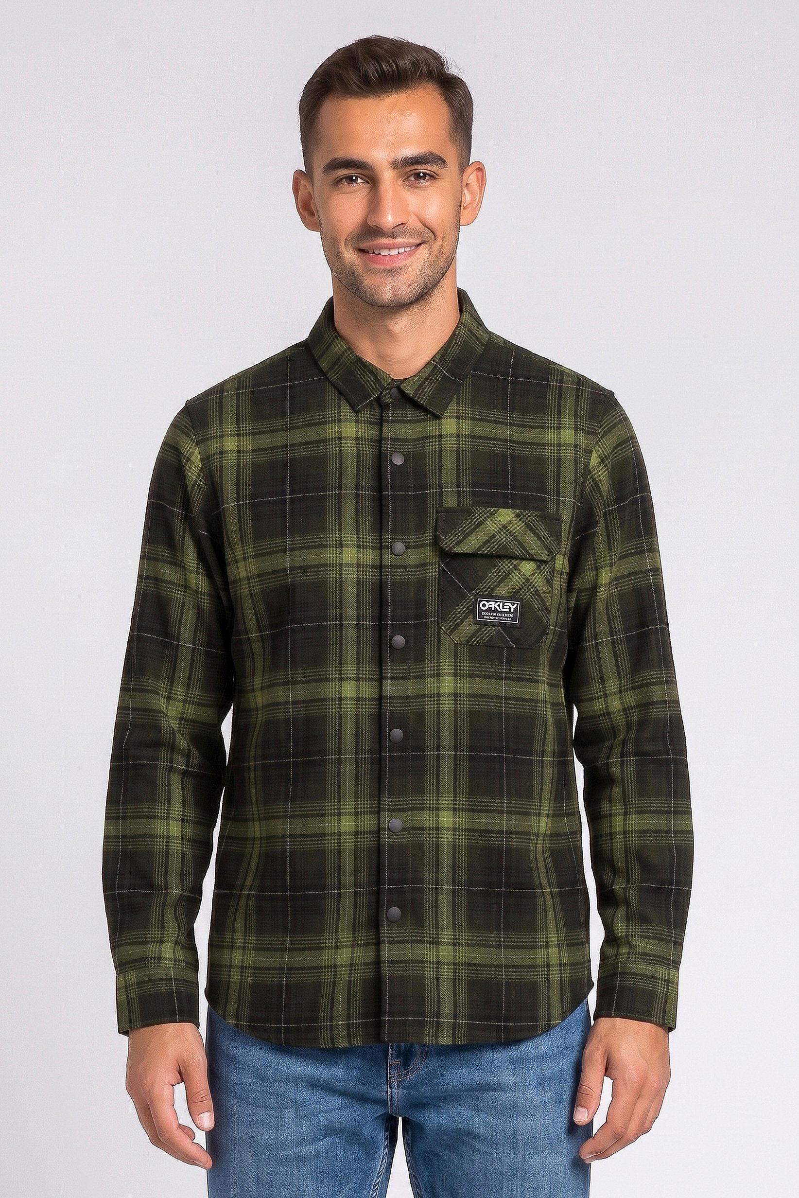 Men Regular Fit Long Sleeve Plaid Casual Shirt, Multicolor