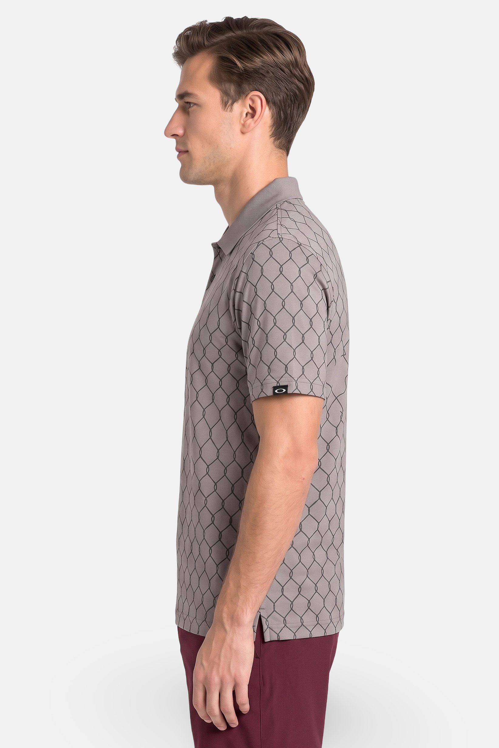 Men Regular Fit Short Sleeve Outdoor Polo Shirt, Multicololr