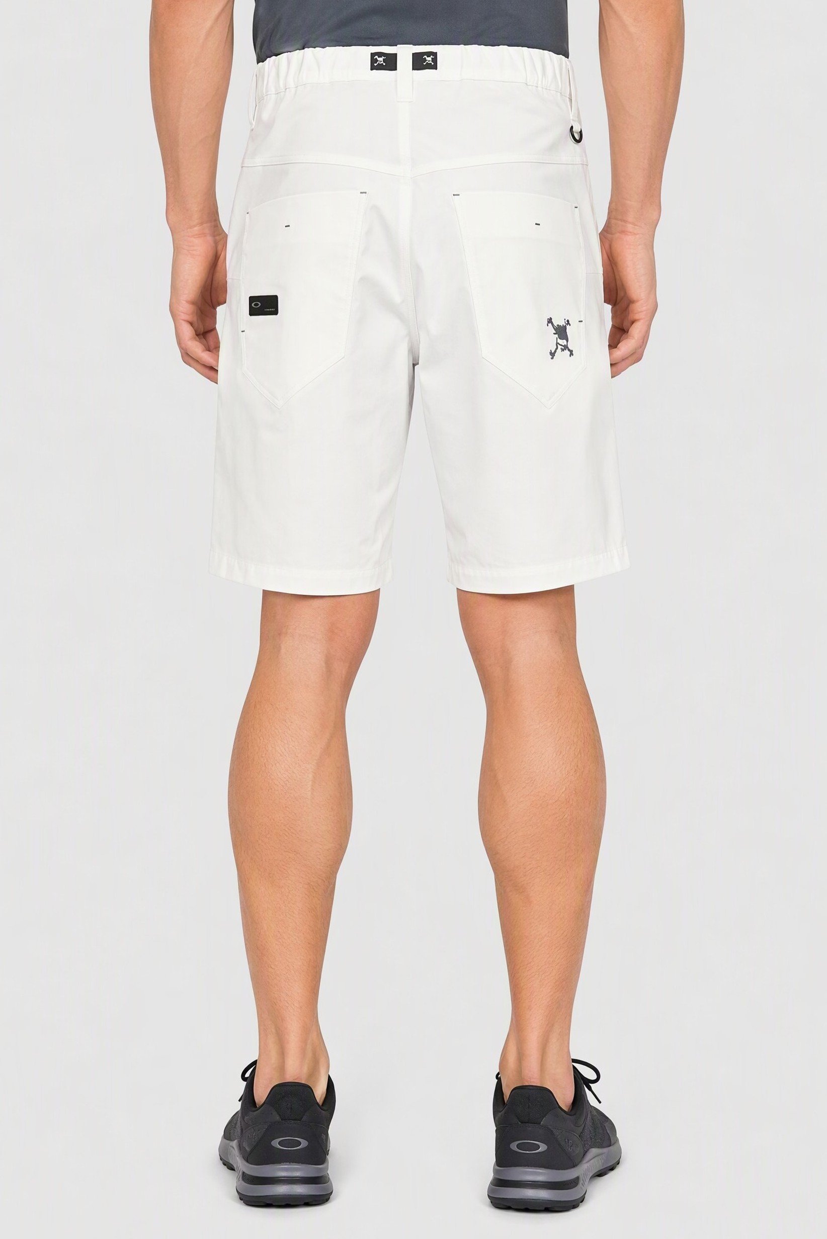 Men Performance Fit Outdoor Shorts, White