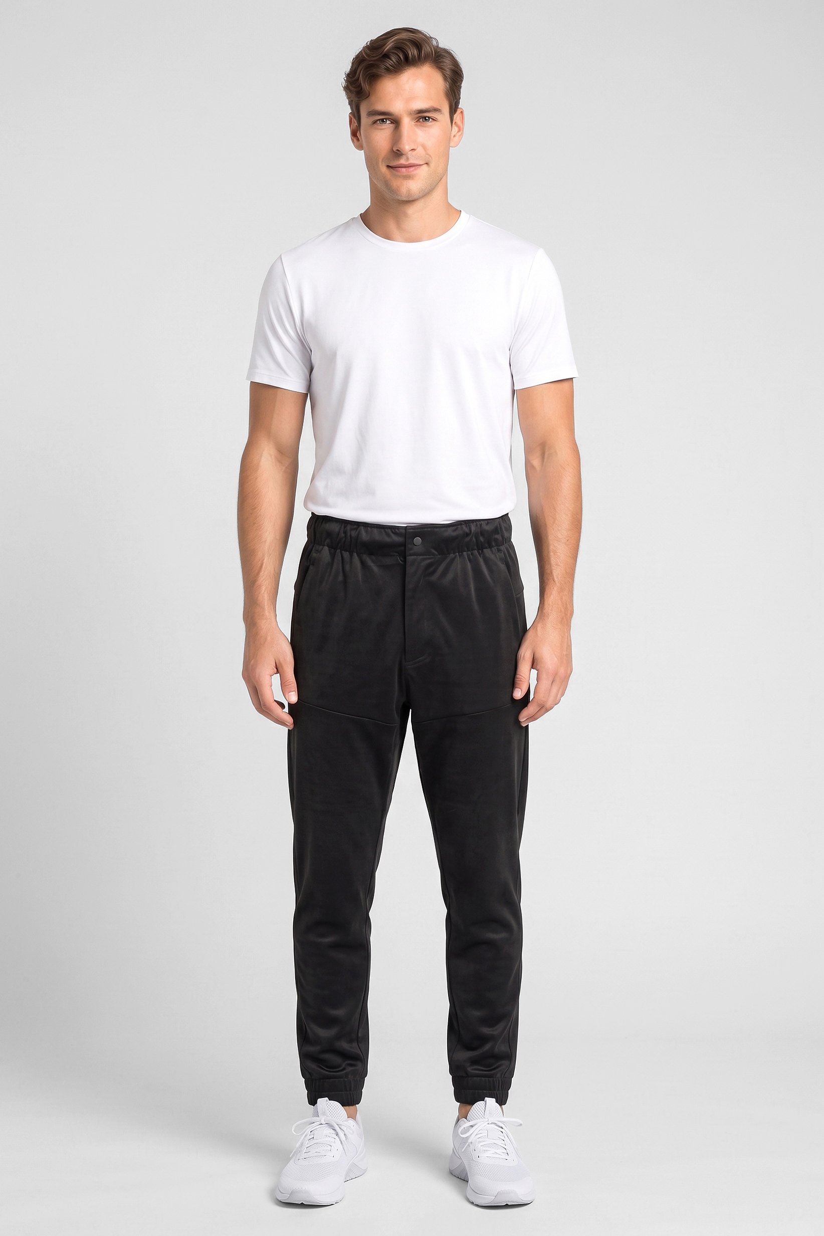 Men Regular Fit Outdoor Sweatpants, Grey