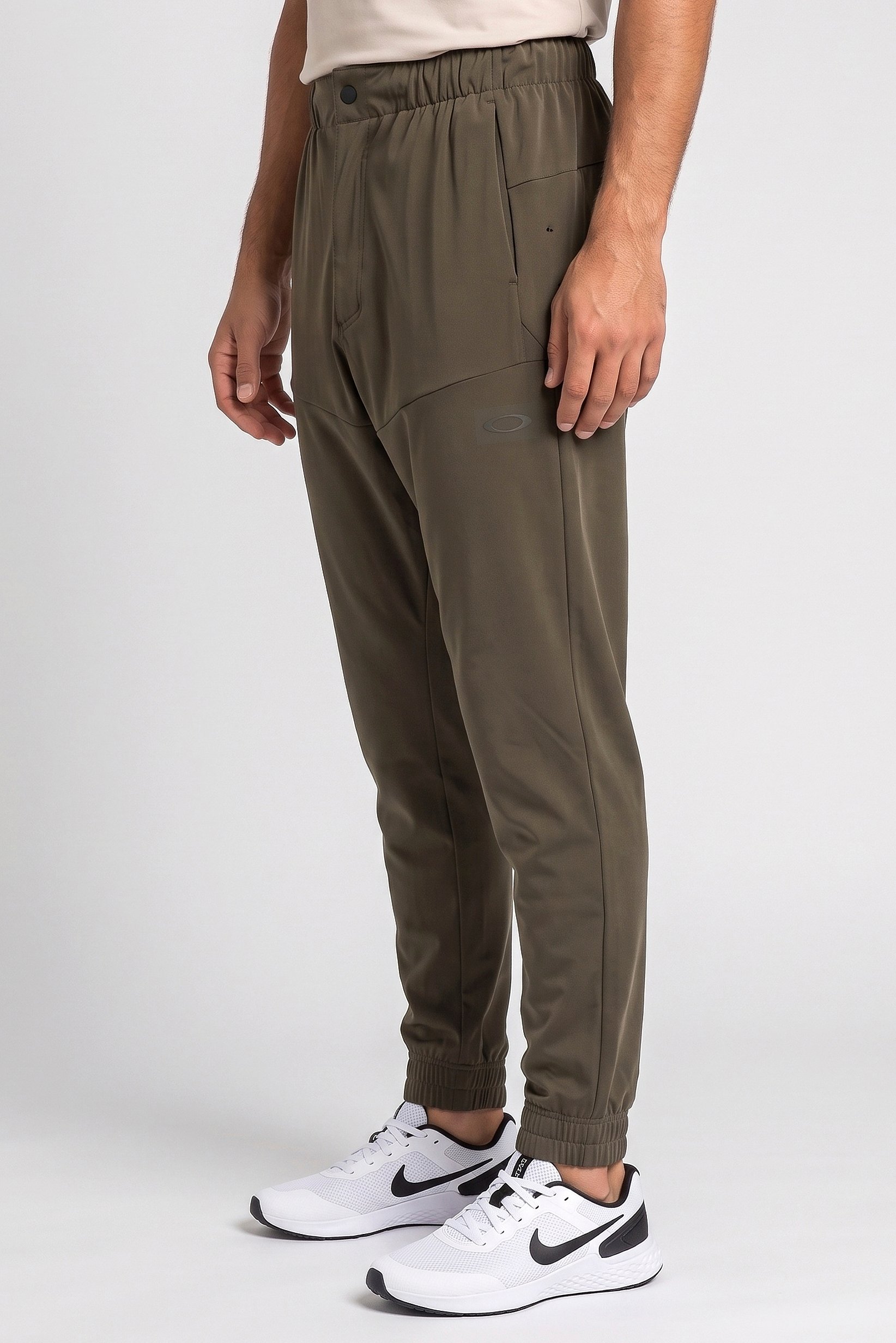 Men Regular Fit Outdoor Sweatpants, Dark Olive