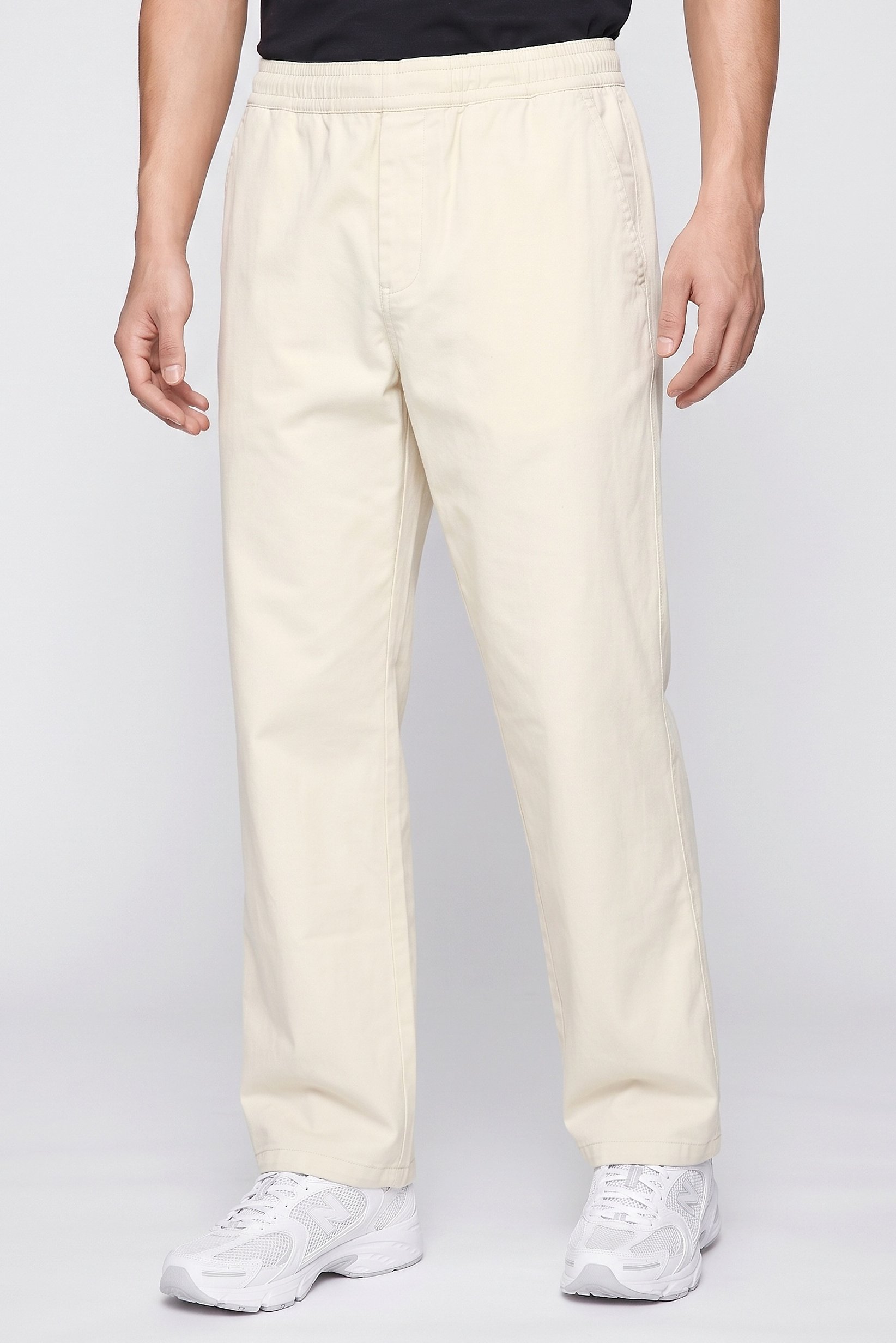 Men Regular Fit Plain Golf Pants, Beige