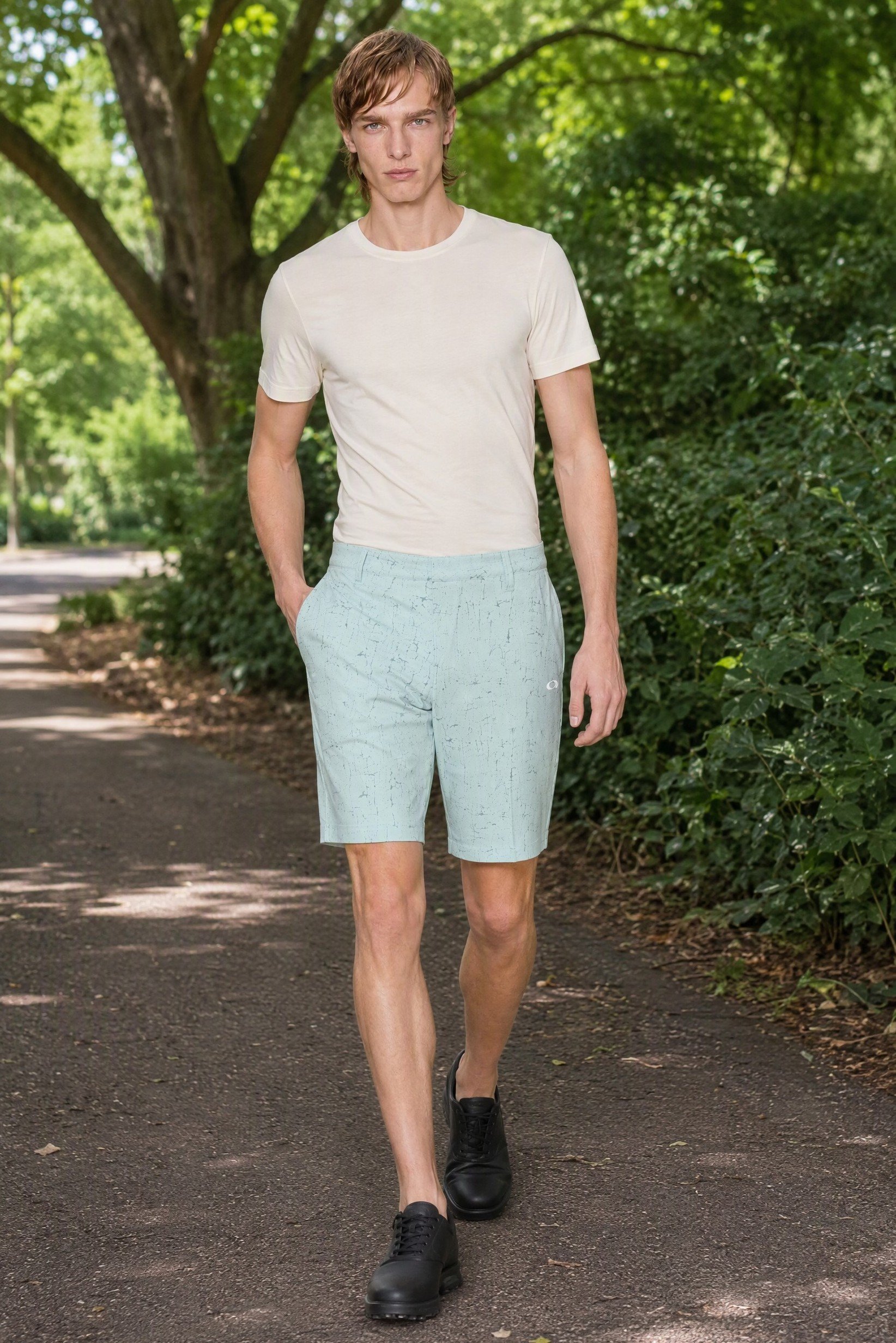 Men Regular Fit Golf Shorts, Multicolor