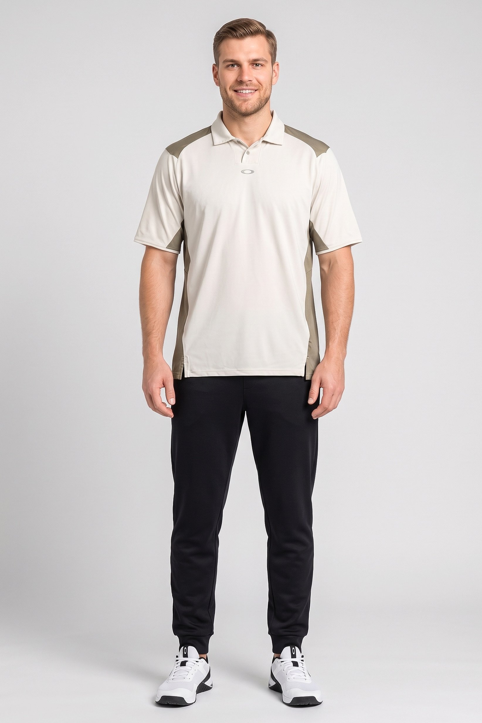 Men Regular Fit Short Sleeve Training Polo Shirt, Multicolor