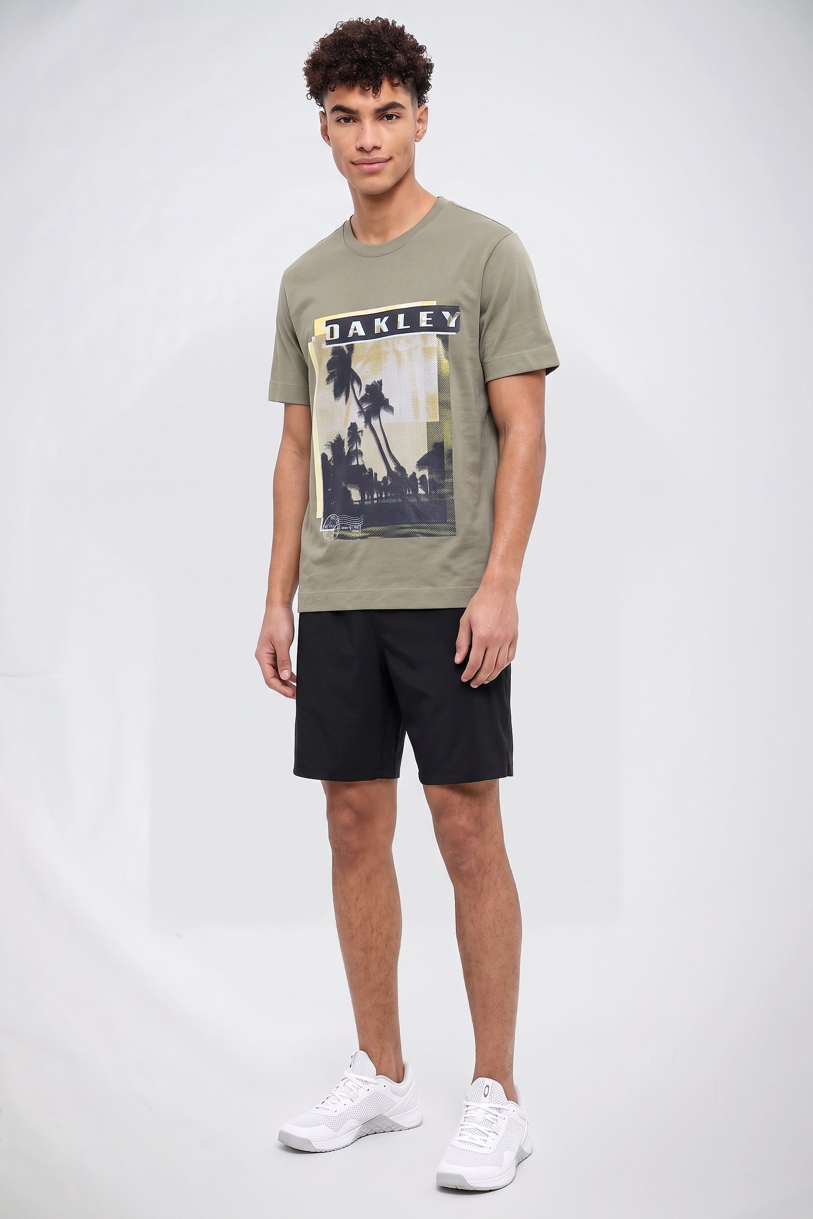 Men Regular Fit Short Sleeve Outdoor T-Shirt, Olive
