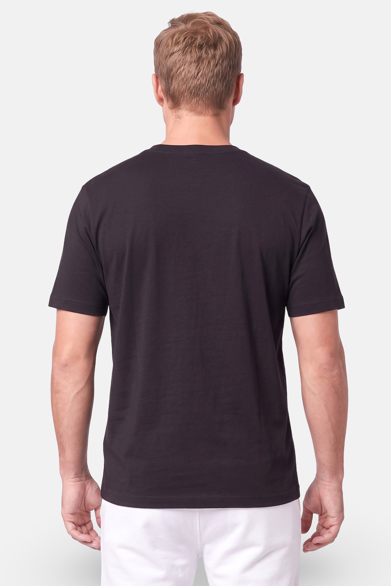 Men Regular Fit Short Sleeve Outdoor T-Shirt, Black